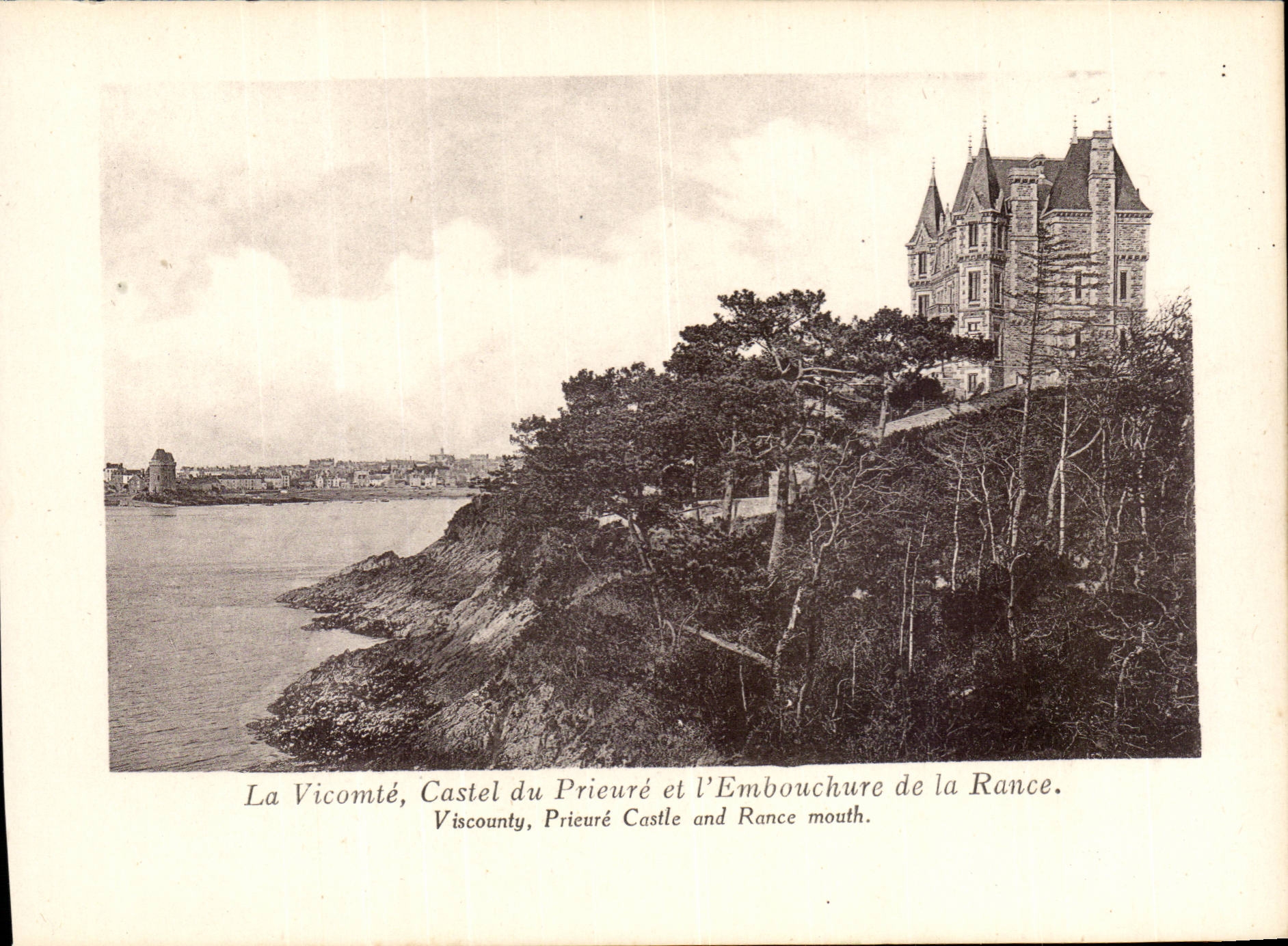 Dinard CPA the Viscount Manor house of the prioress and the mouth of the Rancid one