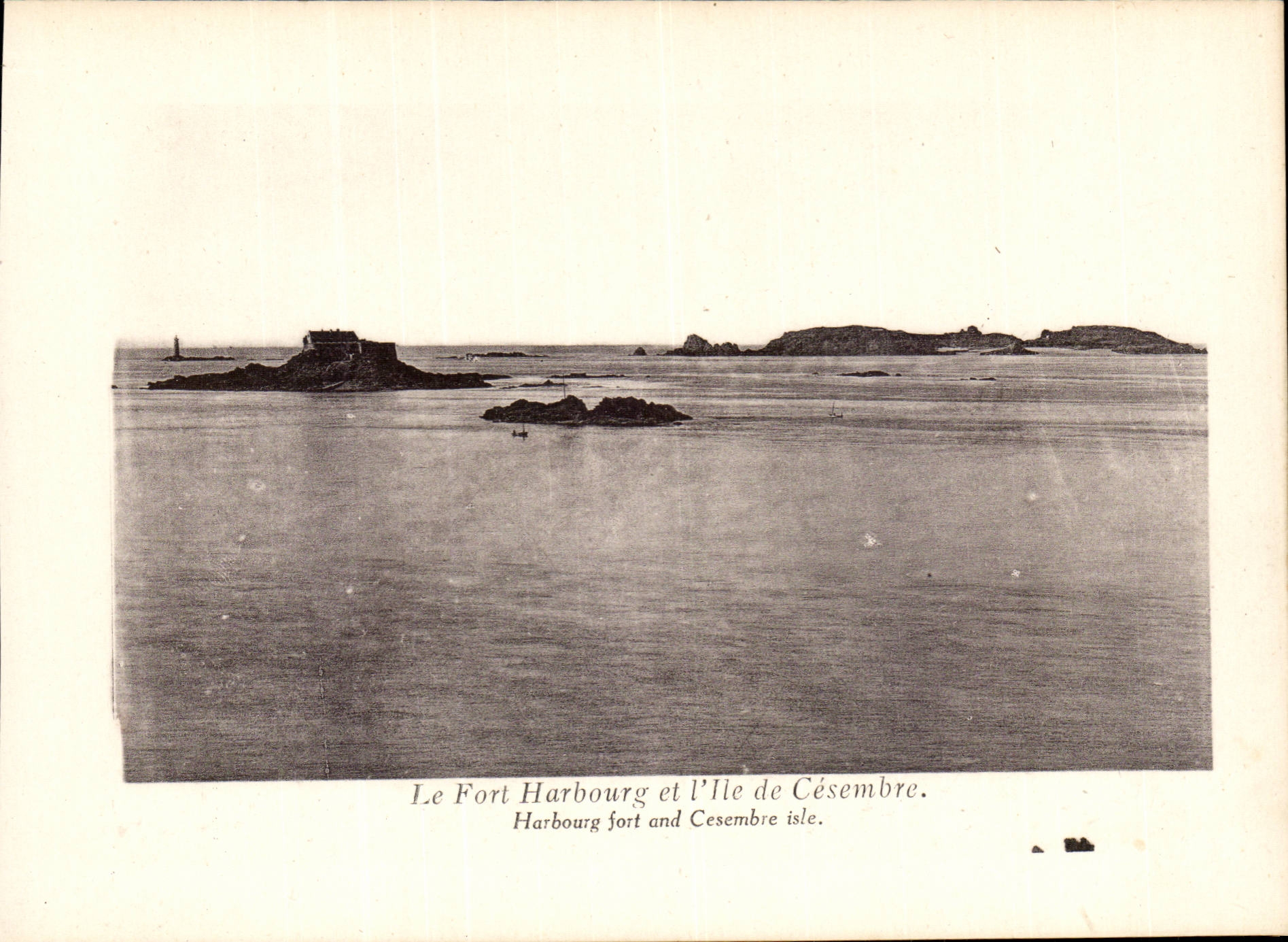 Dinard CPA strong Harbourg and the island of CEsembre