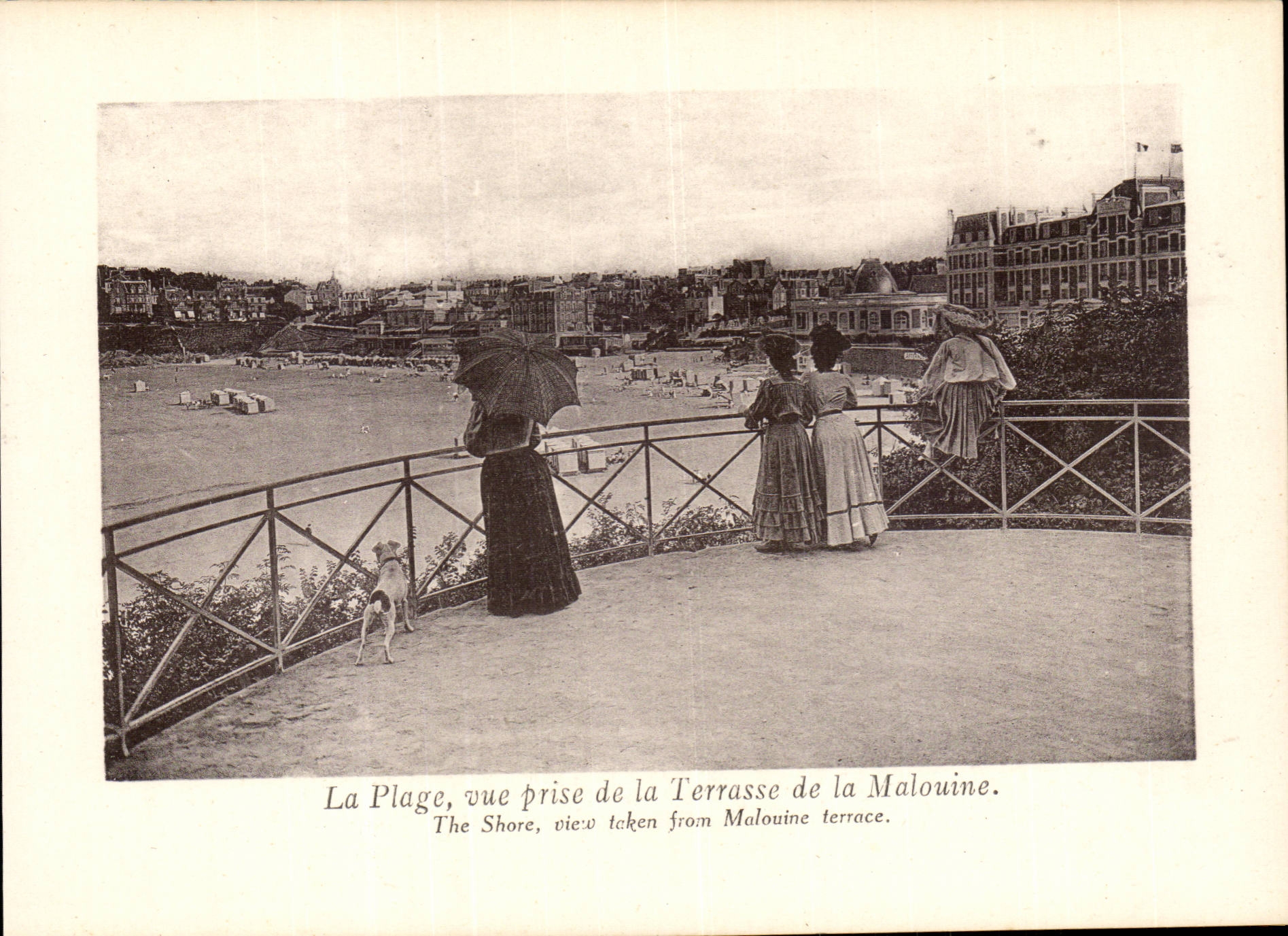 Dinard CPA der Strand Saint gesehen von der Terrasse des Einwohners von Malo