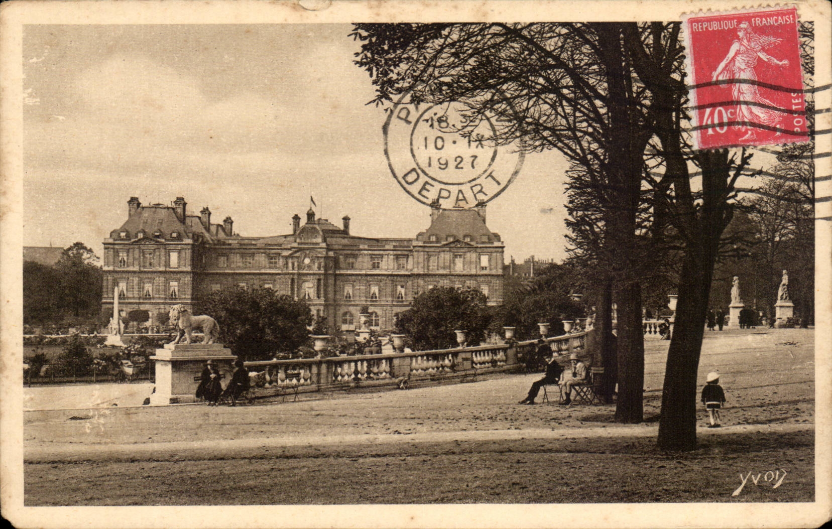 Paris - 6 - Palate of Luxembourg - CPA