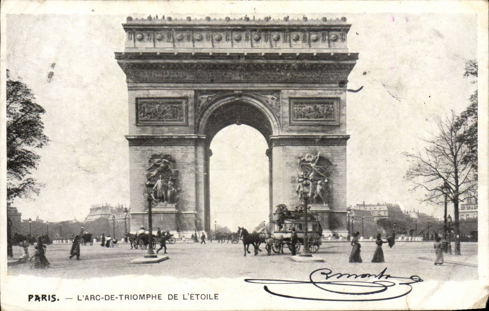 Paris - 8 - Arc de Triomphe of Etoile the CPA