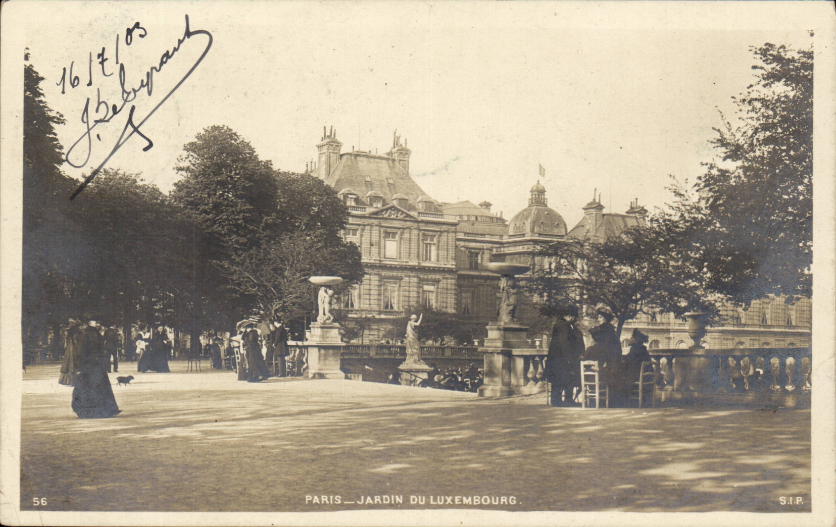 Paris - 6 - Garden of Luxembourg CPA