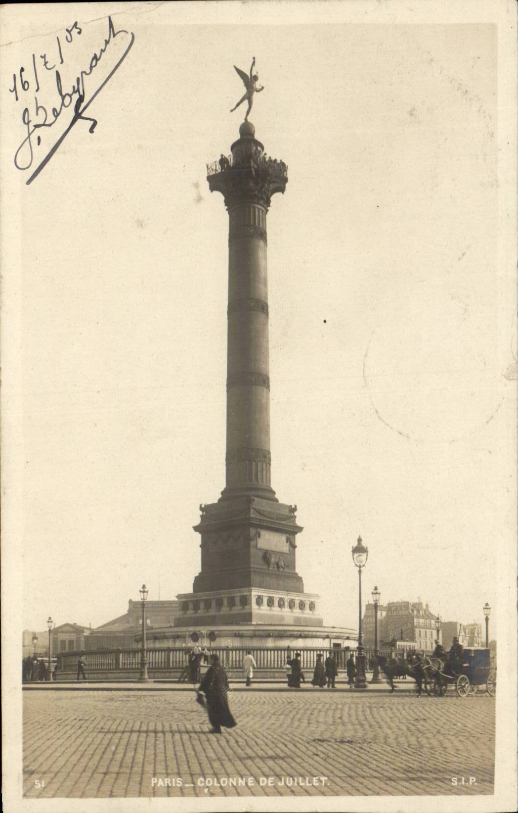 Paris - 11 - 1903 - Colonne de Juillet - CPA