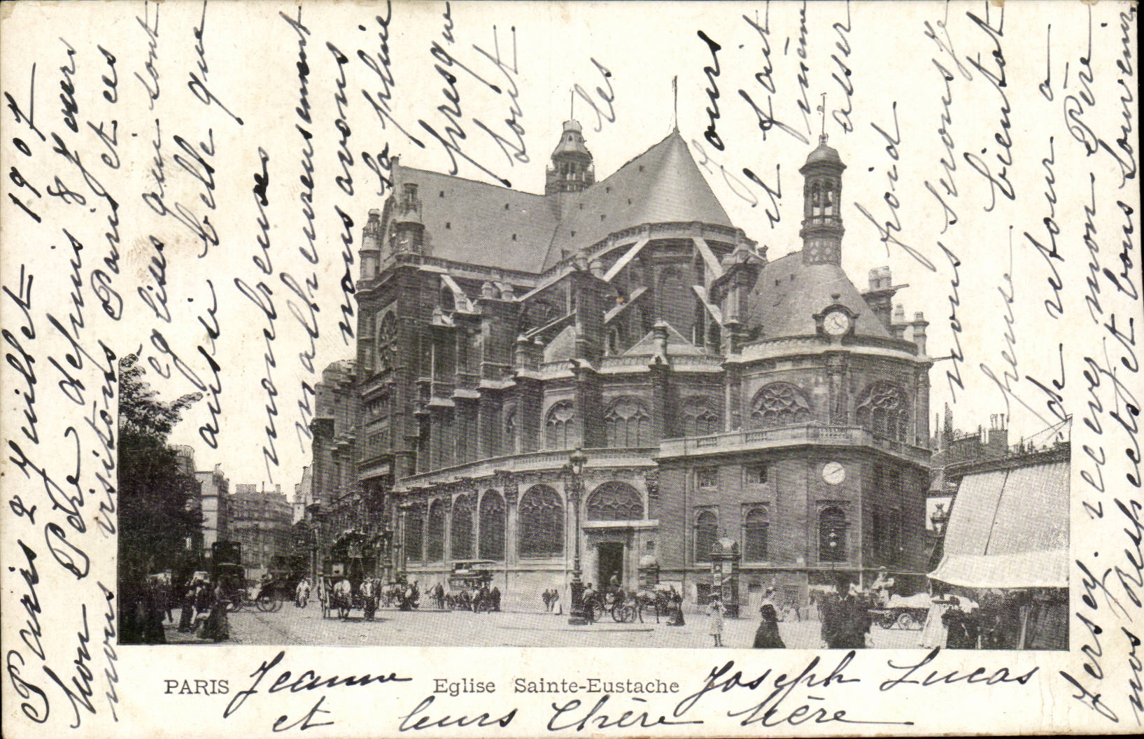 Paris - 1 - Eglise Saint Eustache CPA
