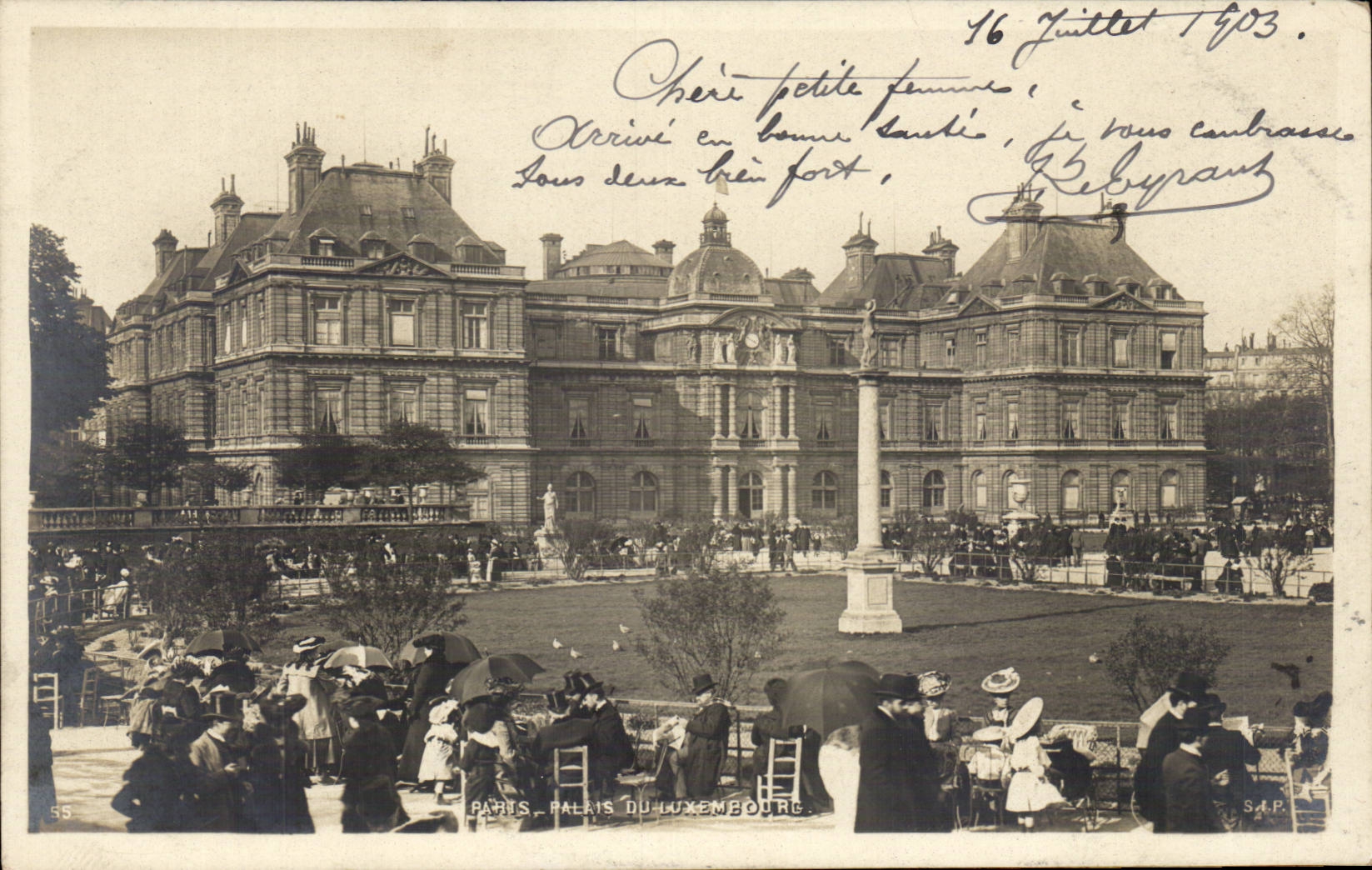 Paris - 1903 - the Palate of Luxembourg CPA