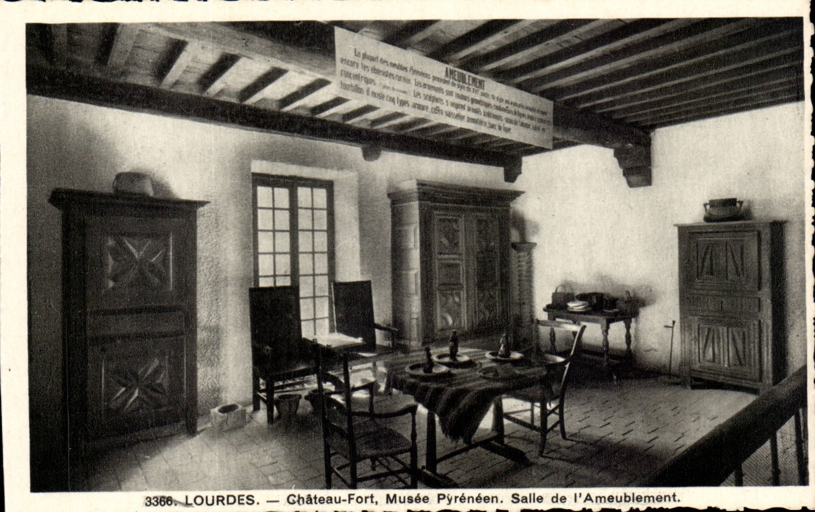 Lourdes - the Castle Fort - Pyrenean Museum - Room of Furnishing - CPA
