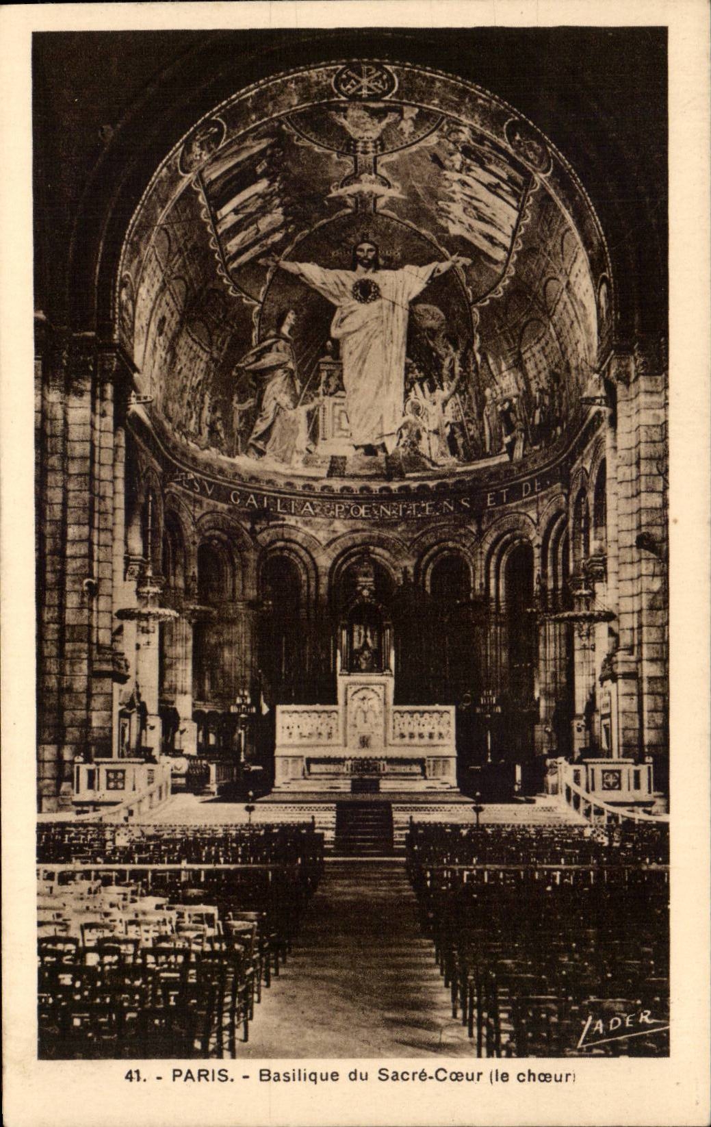 Paris - 18 - Le Sacre Coeur - Le Choeur - CPA