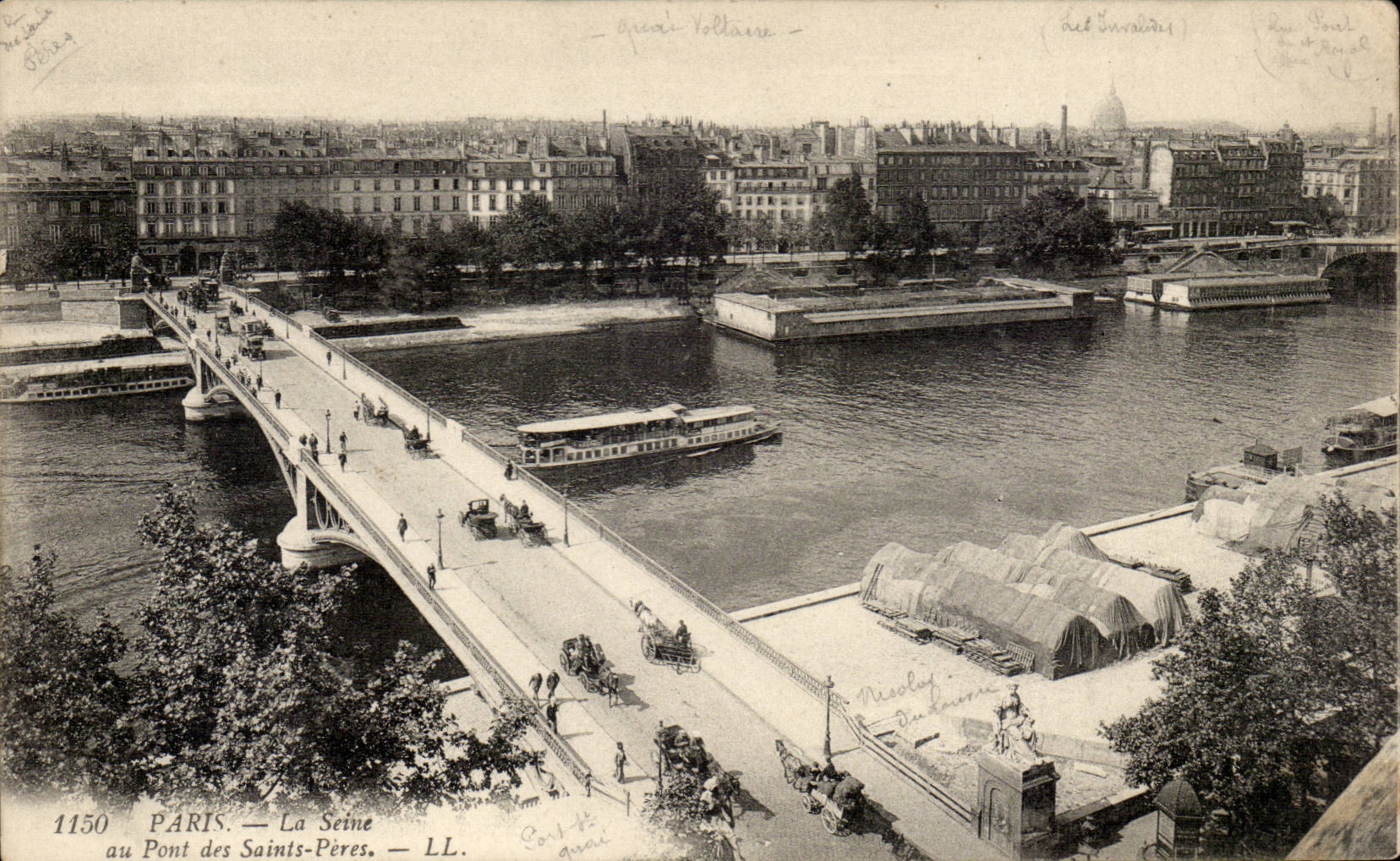 Paris - La Seine au Pont Saints Peres - CPA