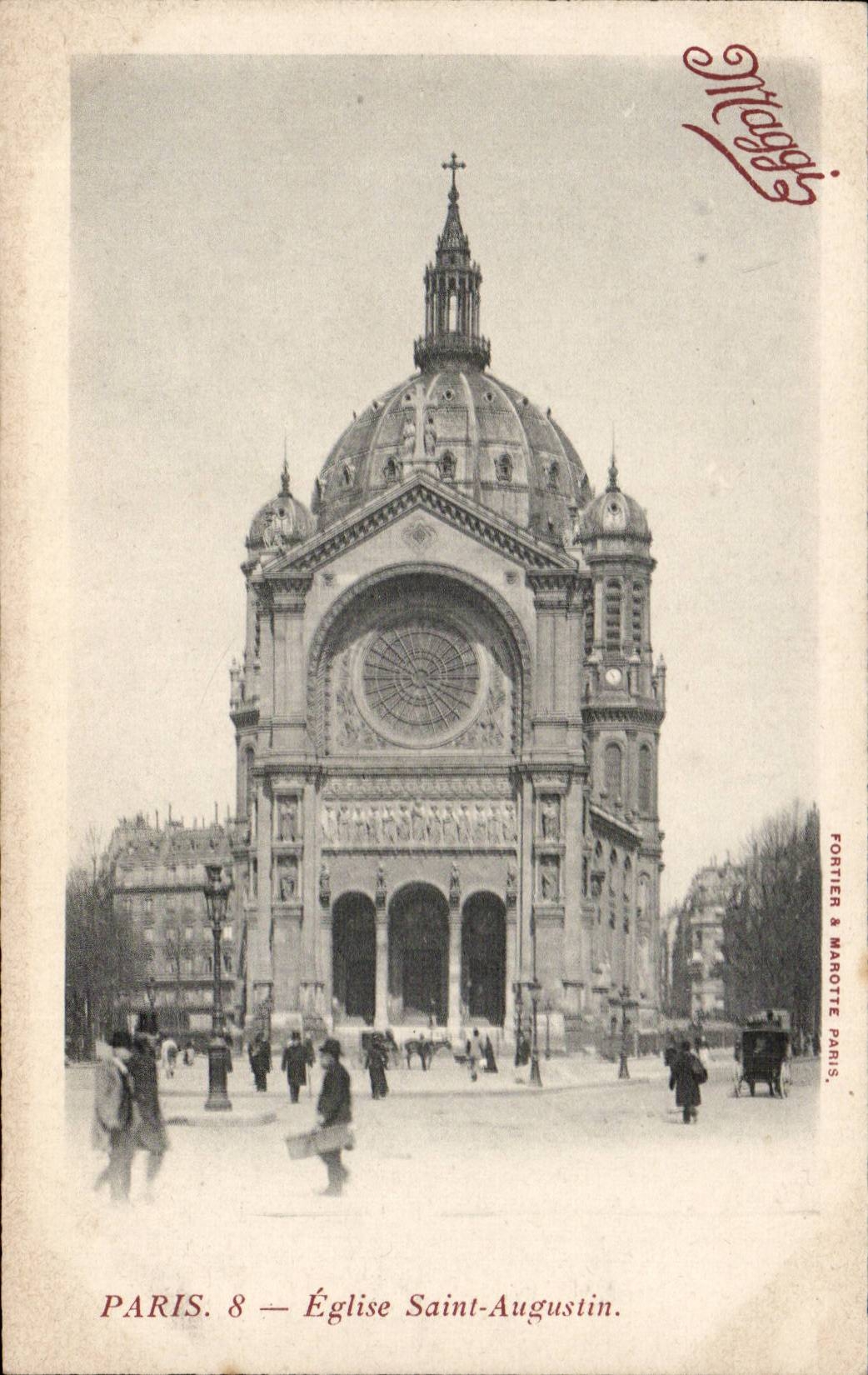 Paris - 8 - Church St Augustin - CPA