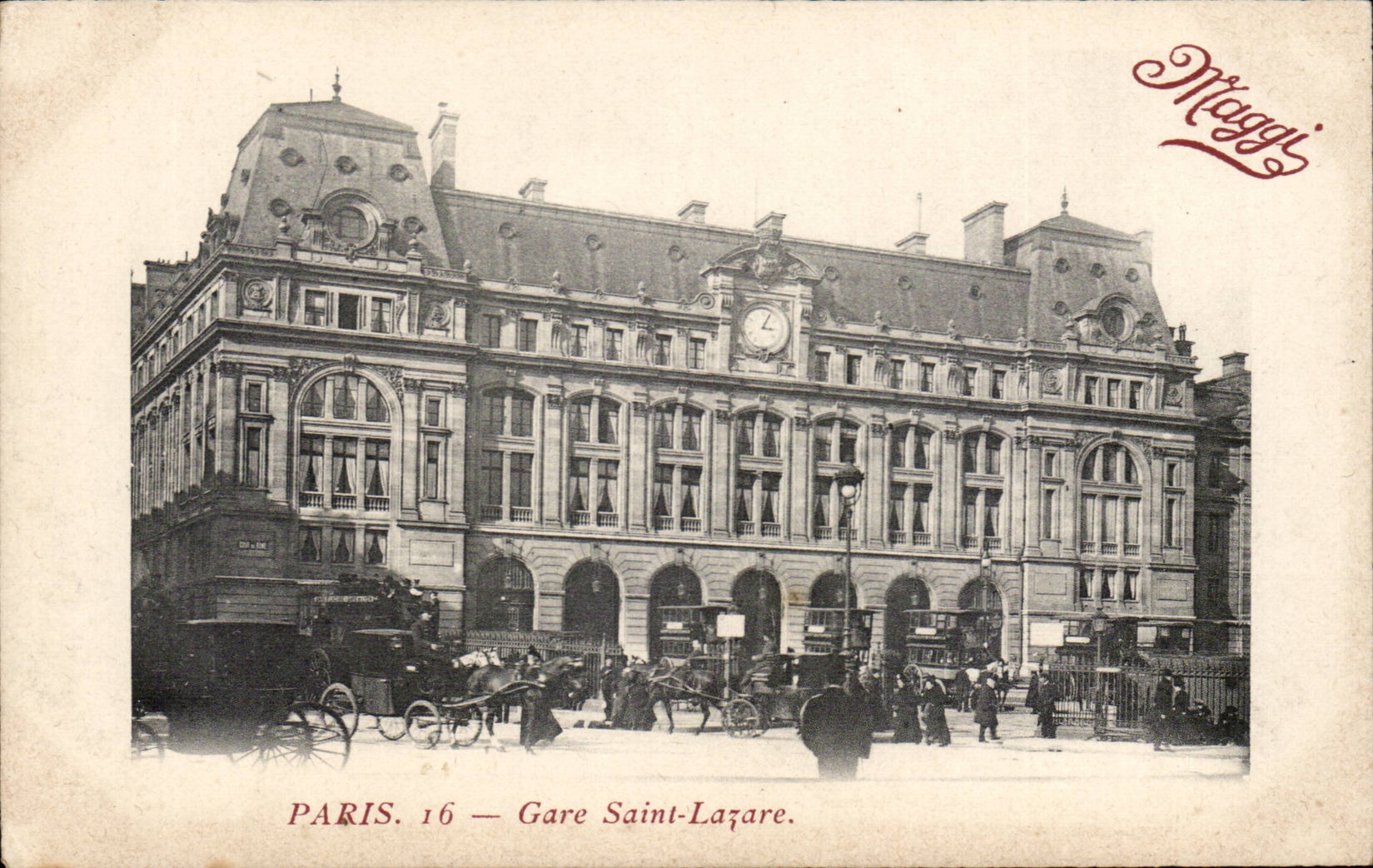 Paris - 8 - Station Saint Lazare - CPA