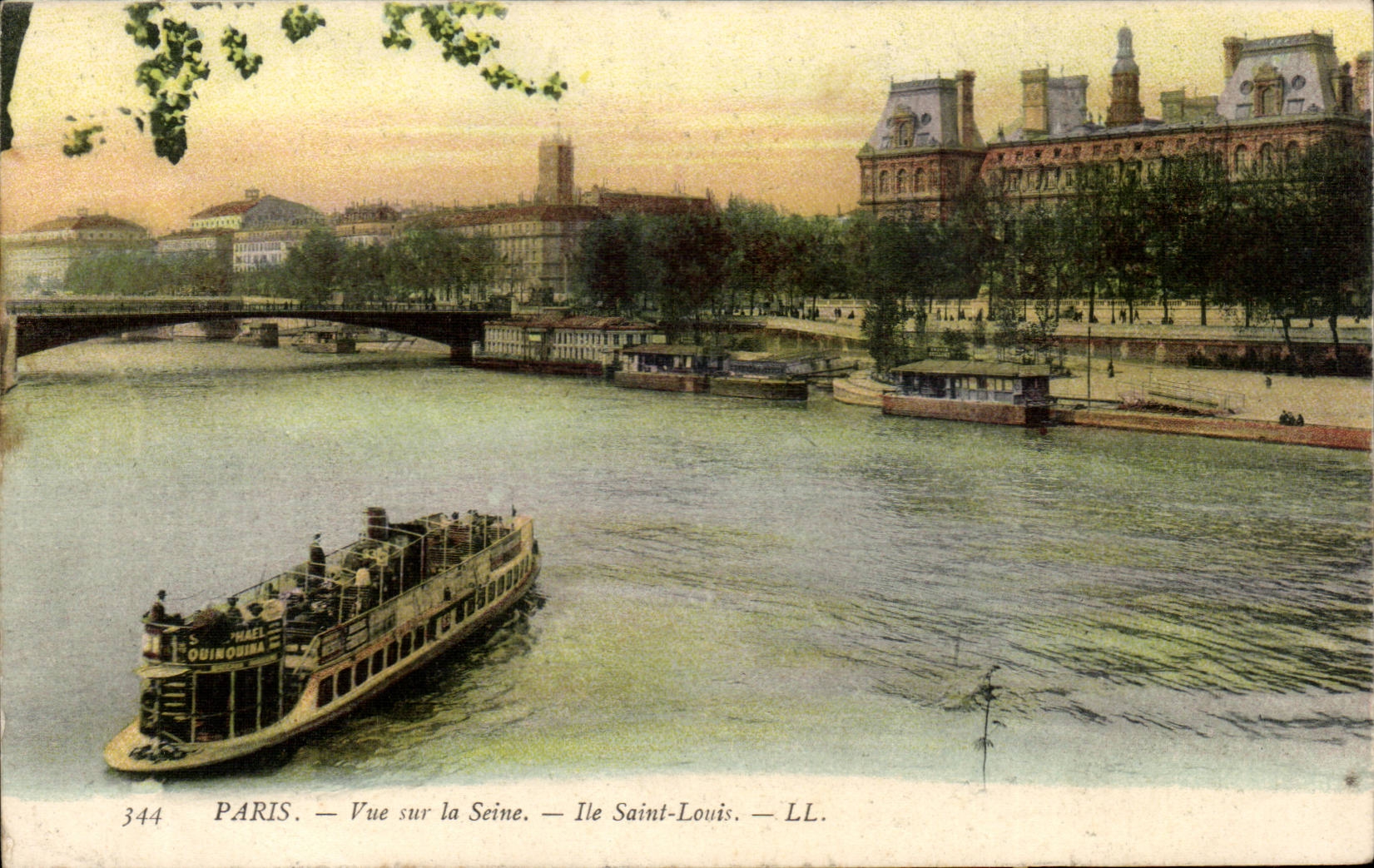 Paris - 1 - Vue Sur la Seine - Ile Saint Louis - CPA