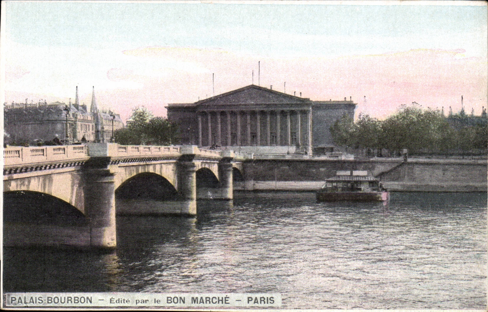 Paris - Palais Bourbon - Edite par le Bon Marche - CPA