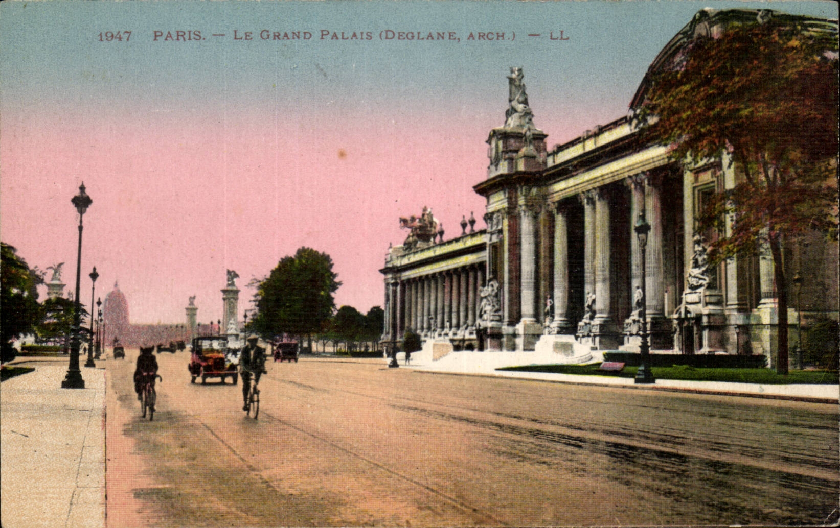 Paris - 8 - the Grand Palais - bicycle - CPA
