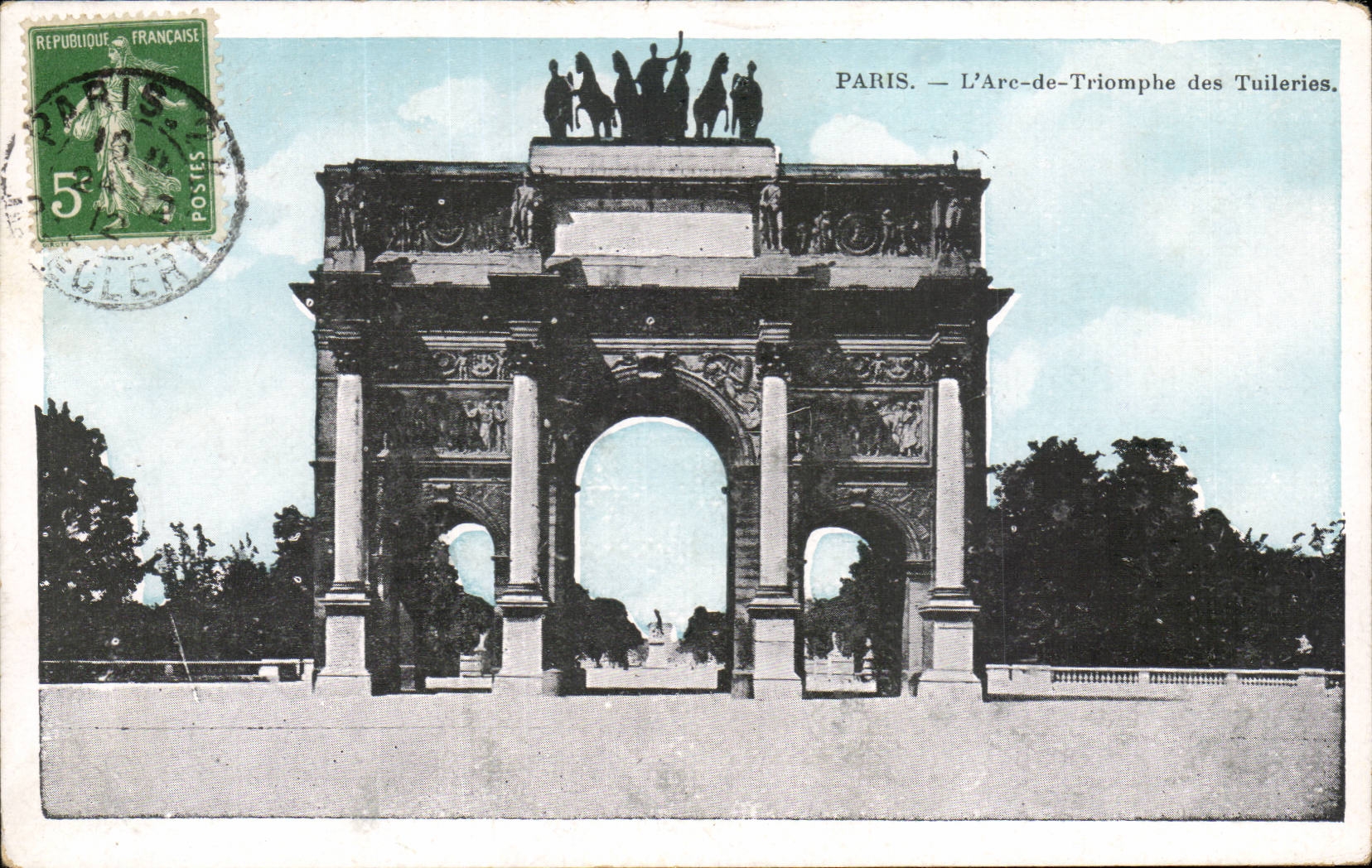 Paris - 7 - L'Arc de Triomphe es Tuileries - CPA