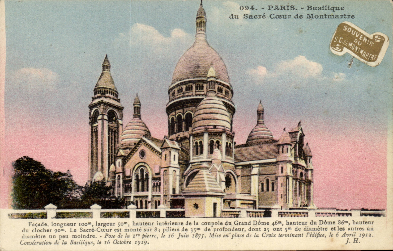 Paris - 18 - Basilique du Sacre Coeur de Montmartre - CPA