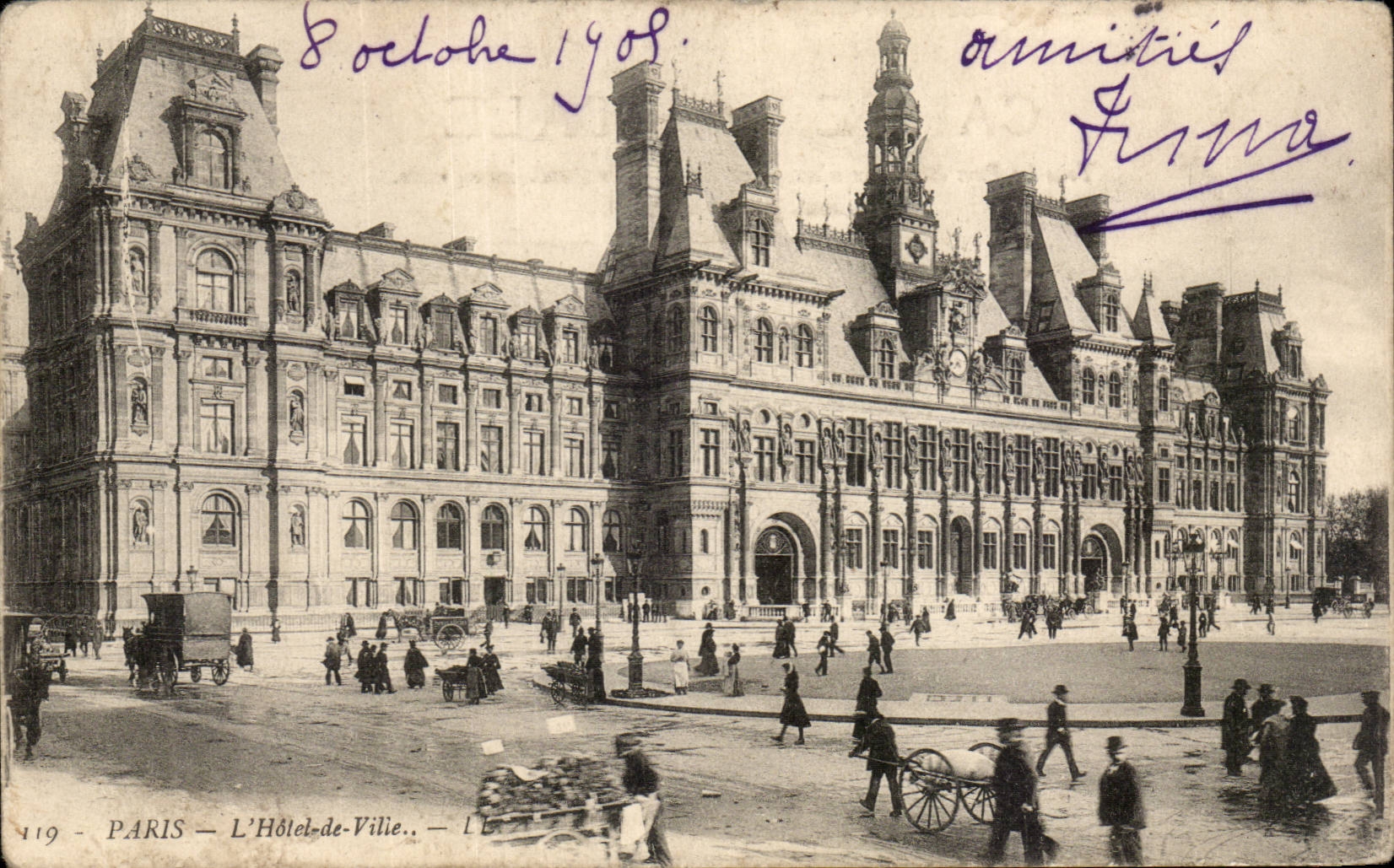Paris - 4 - L'Hotel de Ville - CPA 