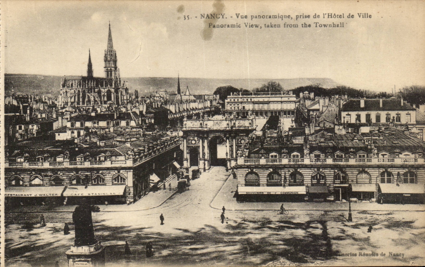 Nancy CPA Vue panoramique prise de l'hotel de ville