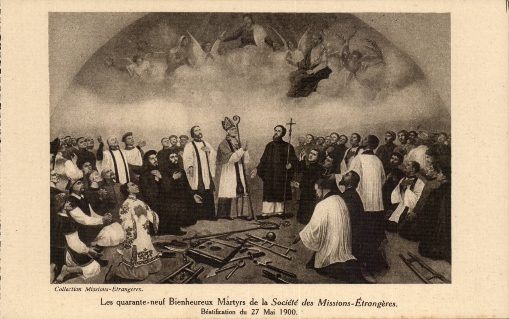 CPA Les Quarante Neuf Martyrs de la Societe des Missions Etrangeres Beatification du 27 mai 1900