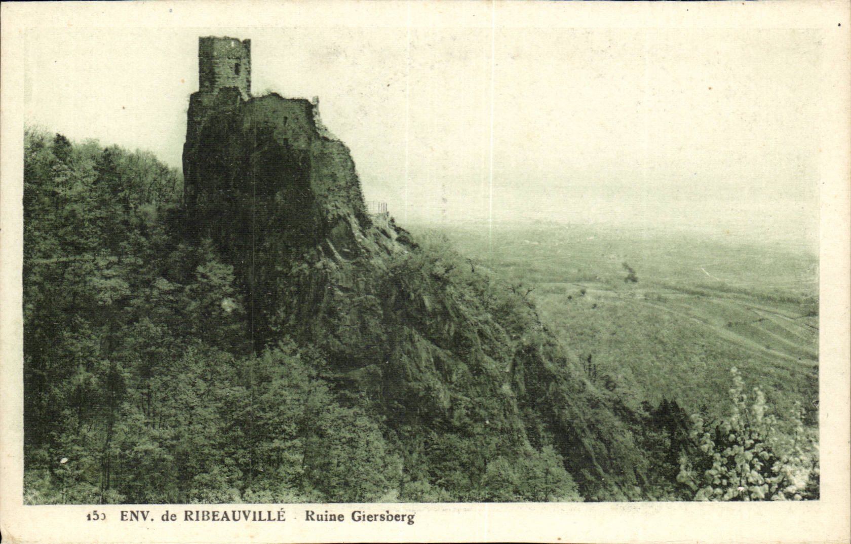 CPA Environs of Ribeauville Ruins Giersberg
