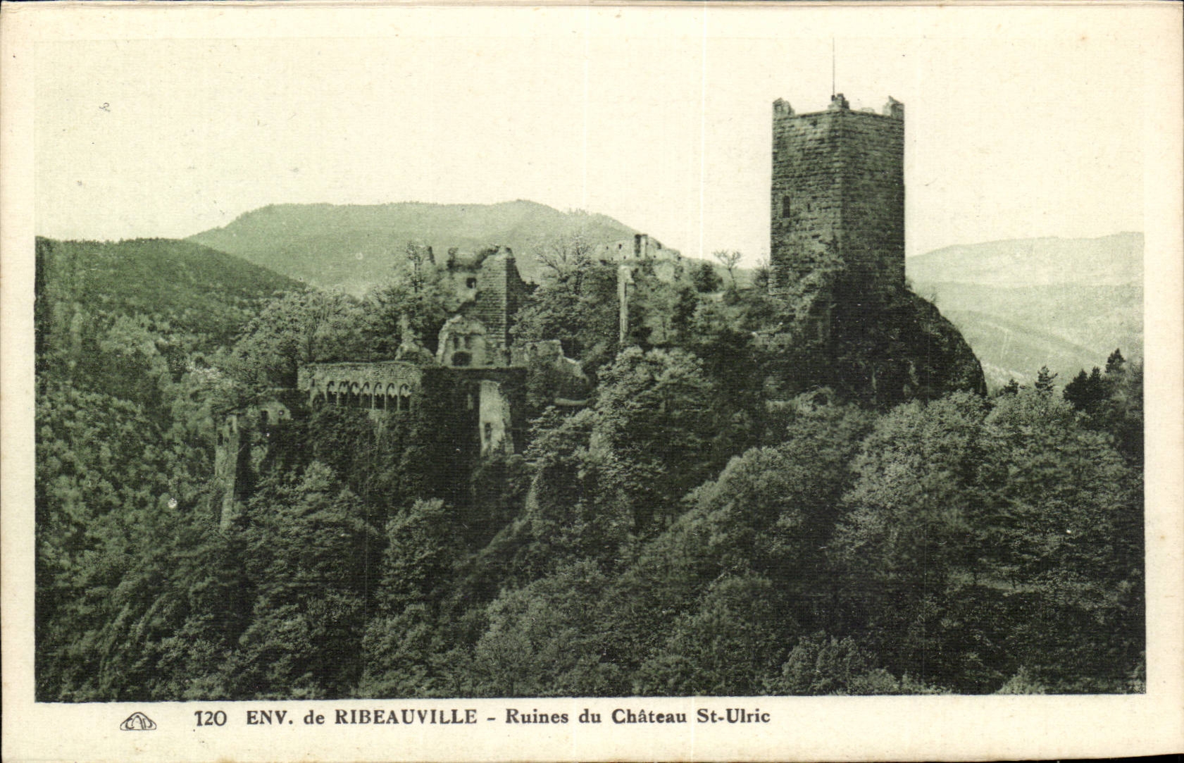 CPA Surroundings of Ribeauville Ruins of the castle St Ulric