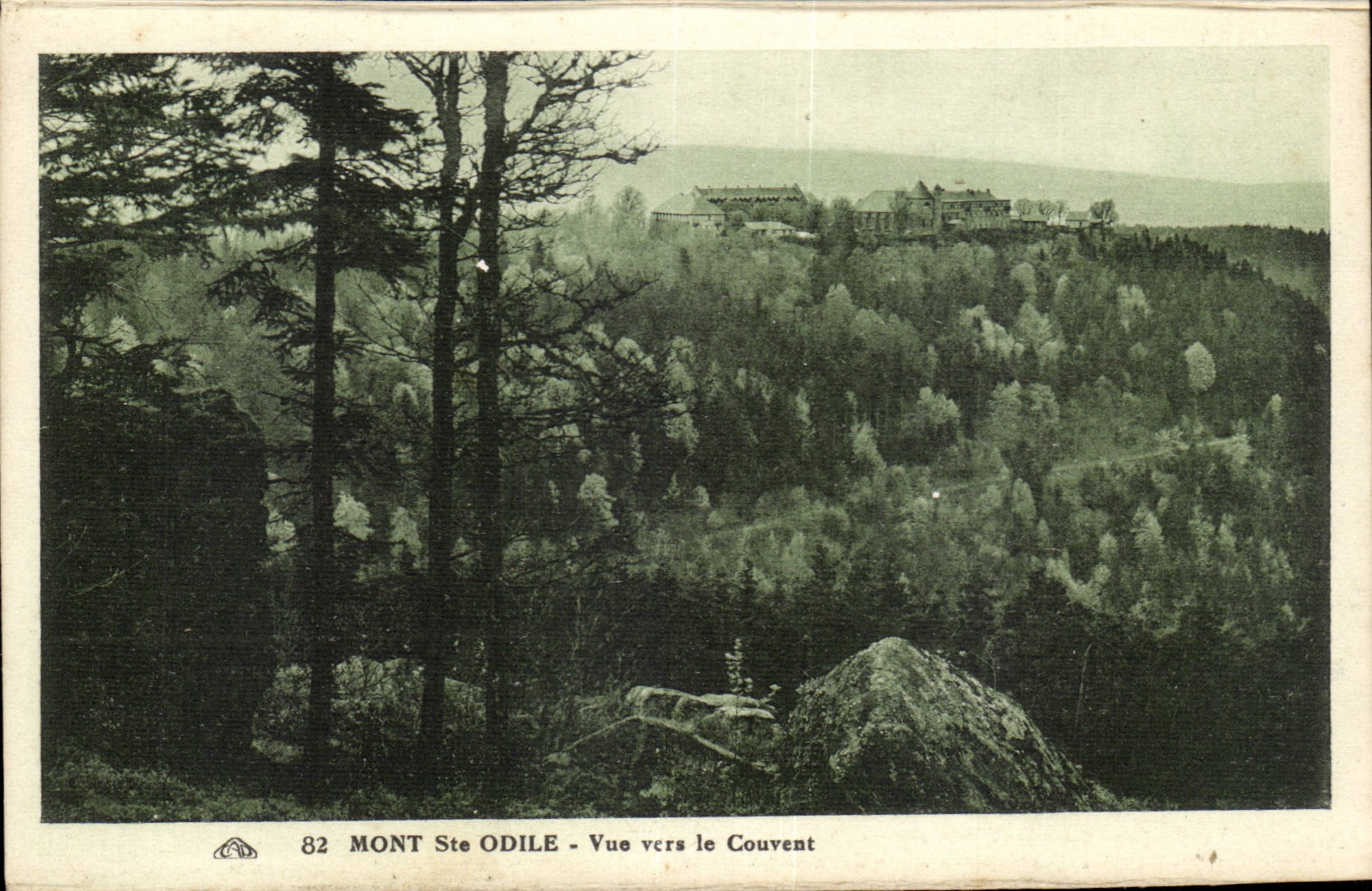 CPA Einfassung Co Odile gesehen in Richtung zum Kloster
