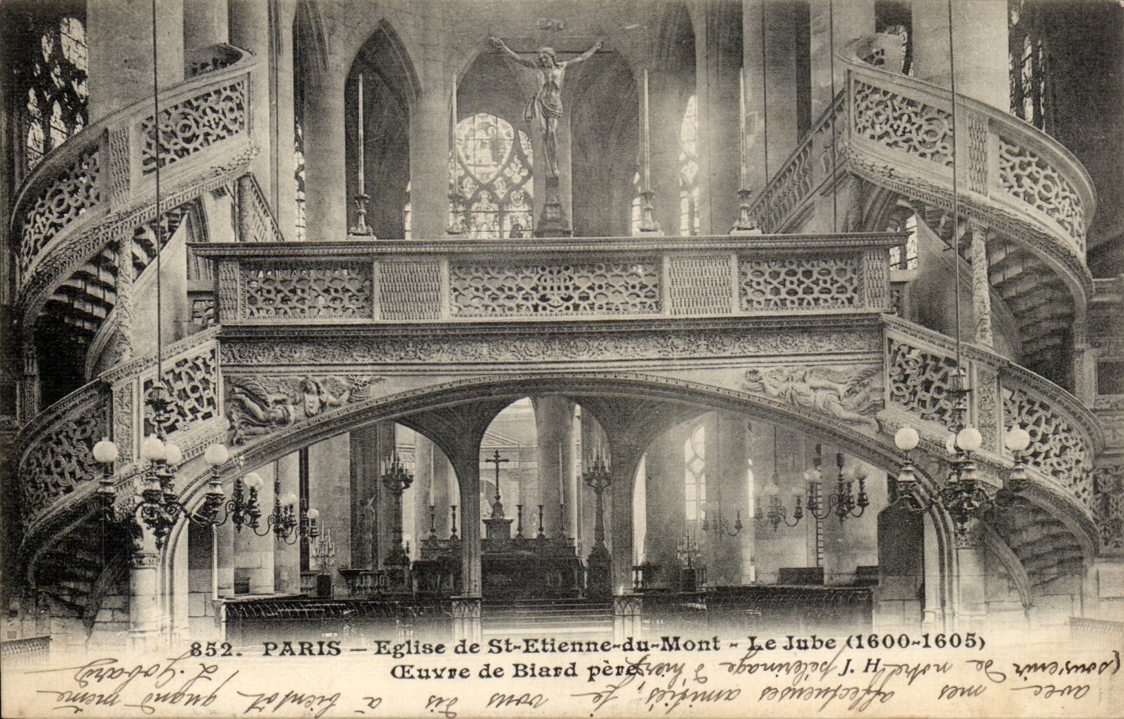 Paris CPA Church of St Etienne of the Mount the jube O