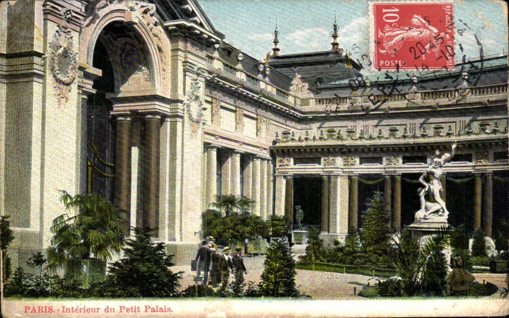 Interior Paris CPA of the small palace