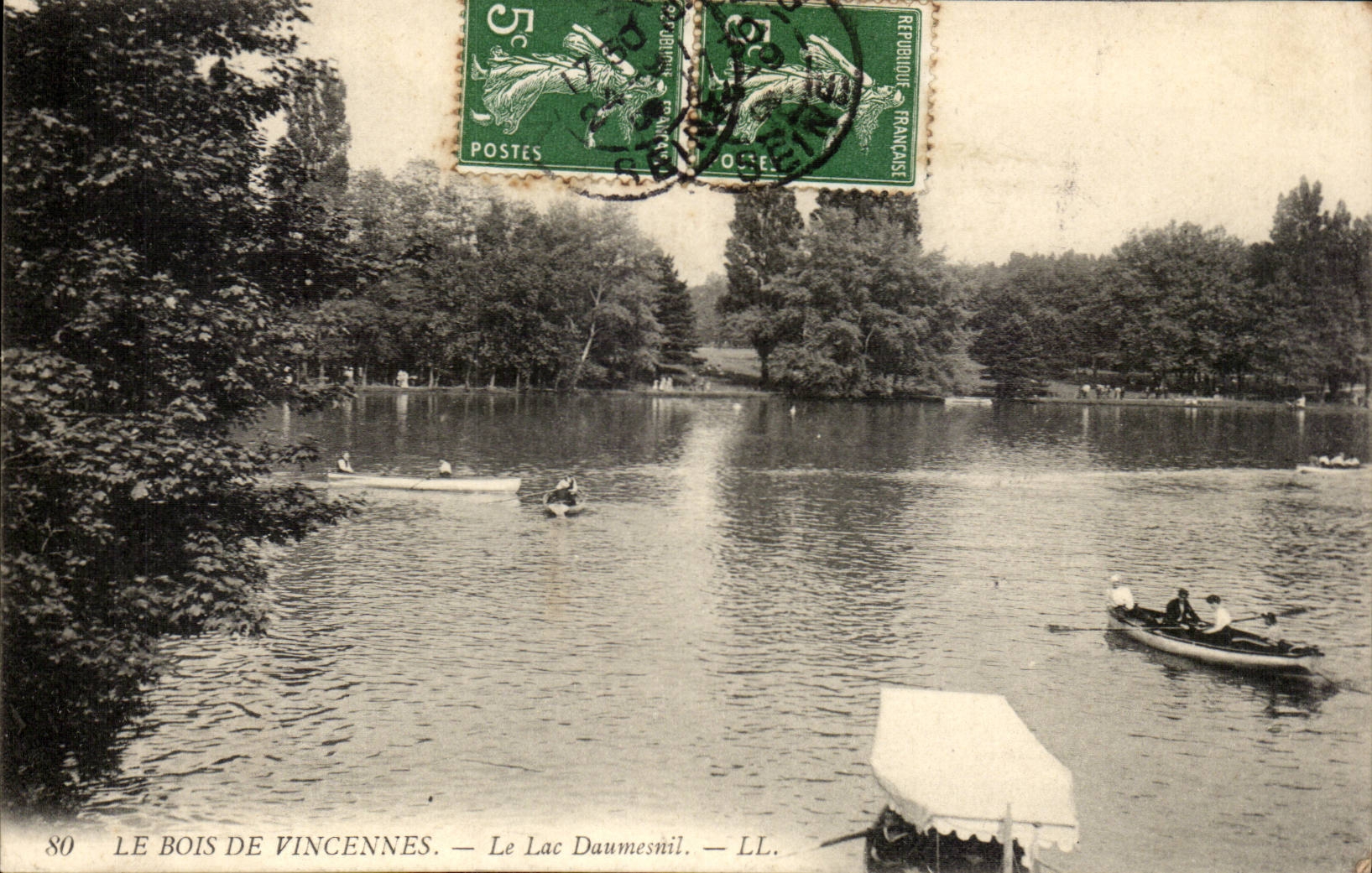 Paris CPA Wood of Vincennes the lake Daumesnil