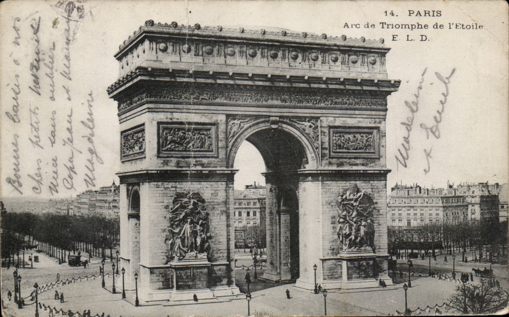 Paris CPA Arc de Triomphe of Etoile
