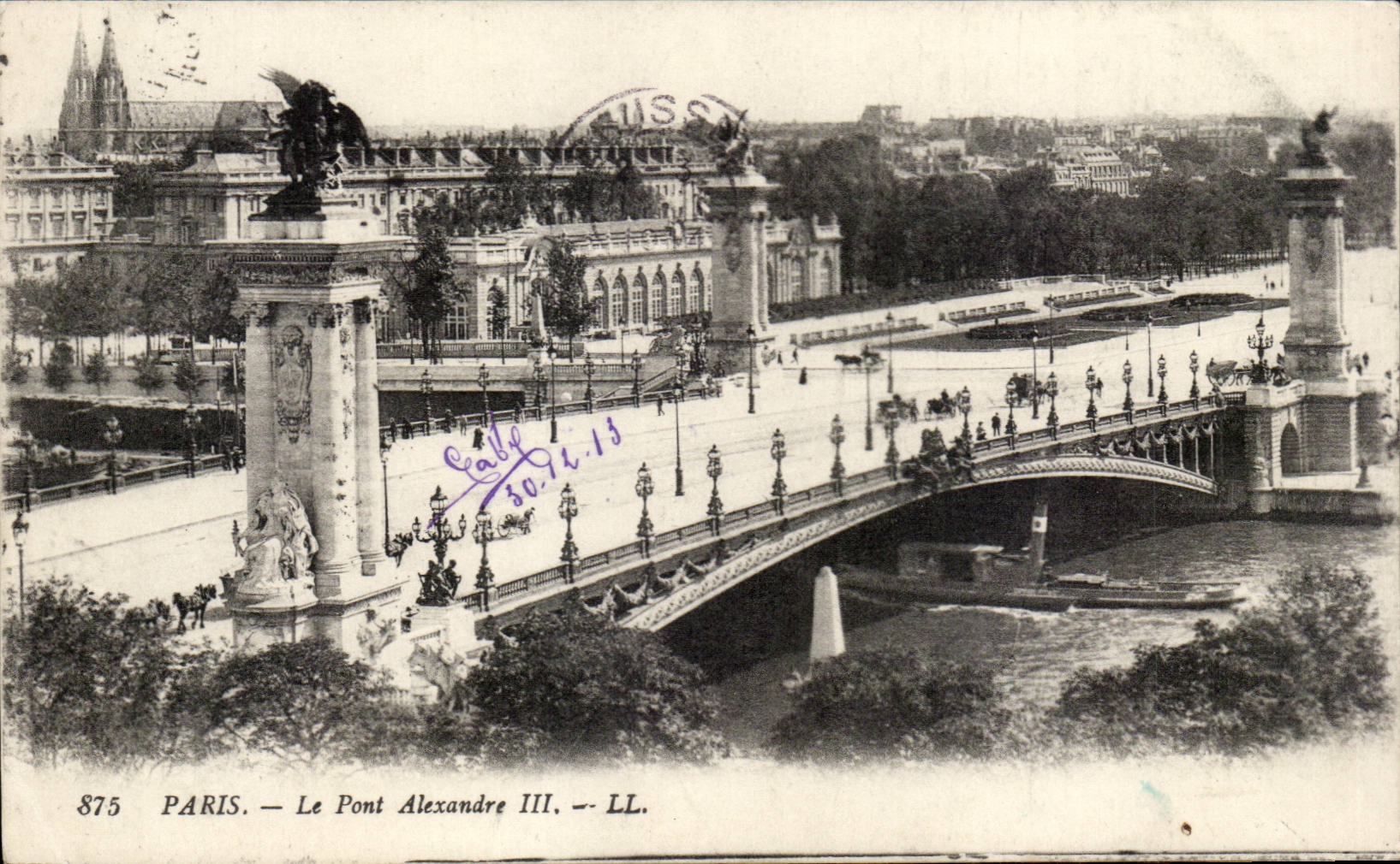Paris CPA the bridge Alexandre III