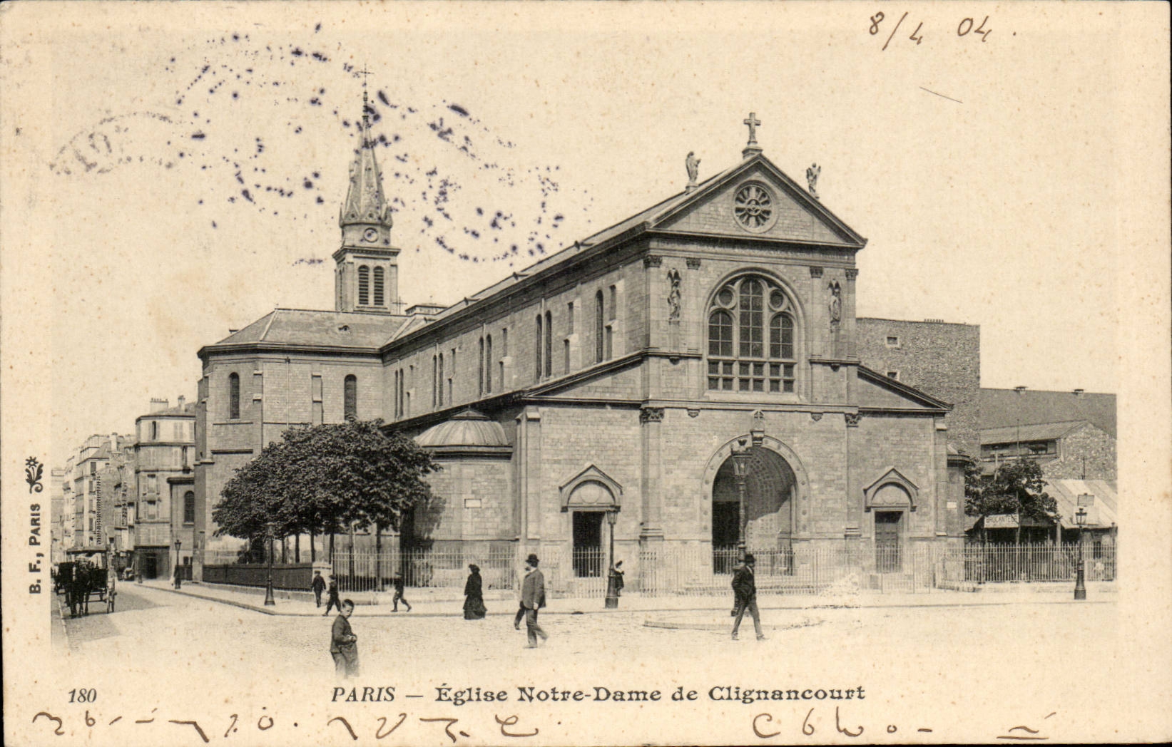 Paris CPA Eglise Notre Dame de Clignancourt