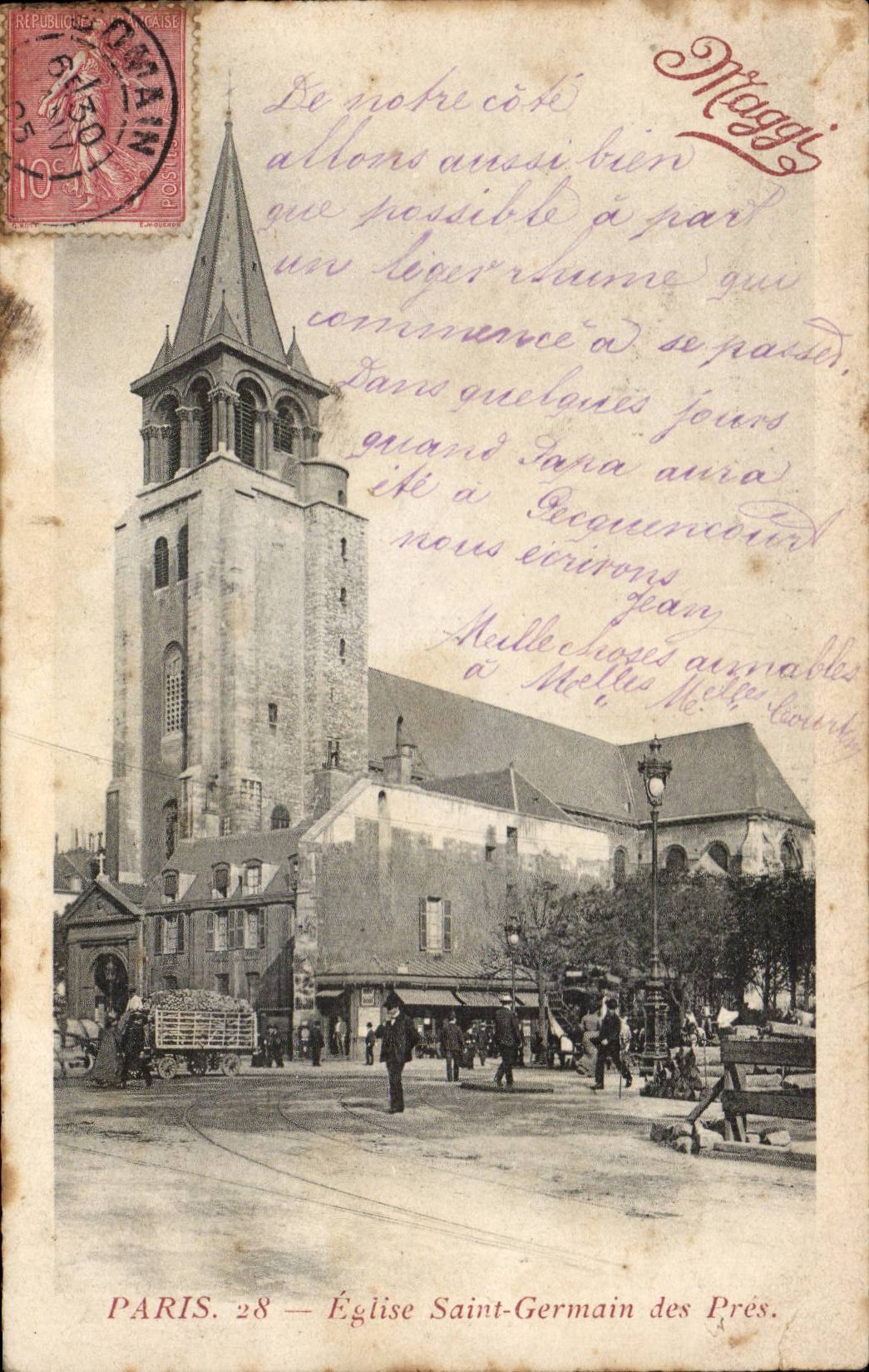 Paris CPA Church Saint Germain of Near