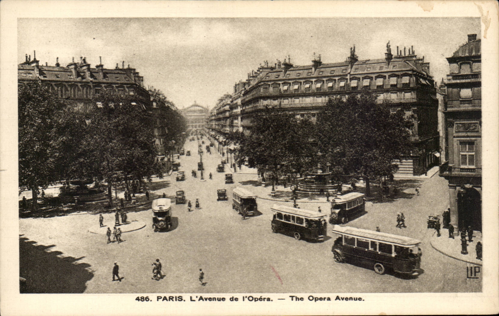 Paris CPA the avenue of the Opera
