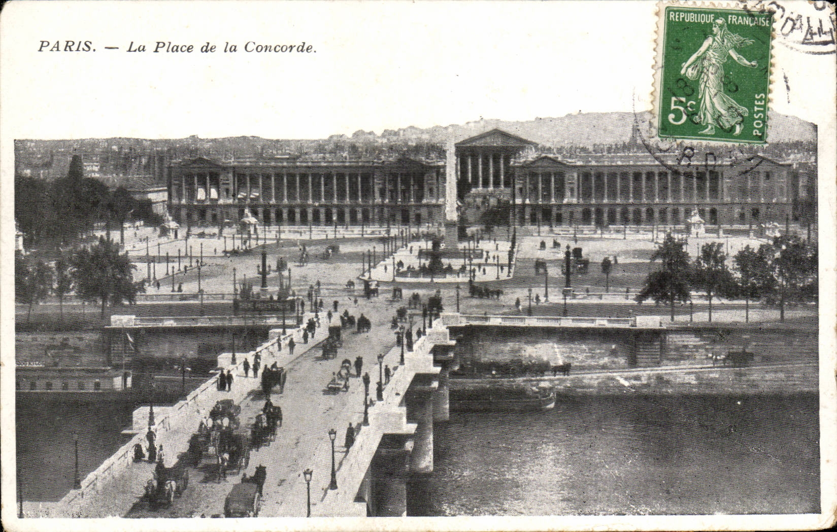 Paris CPA Place de la concorde