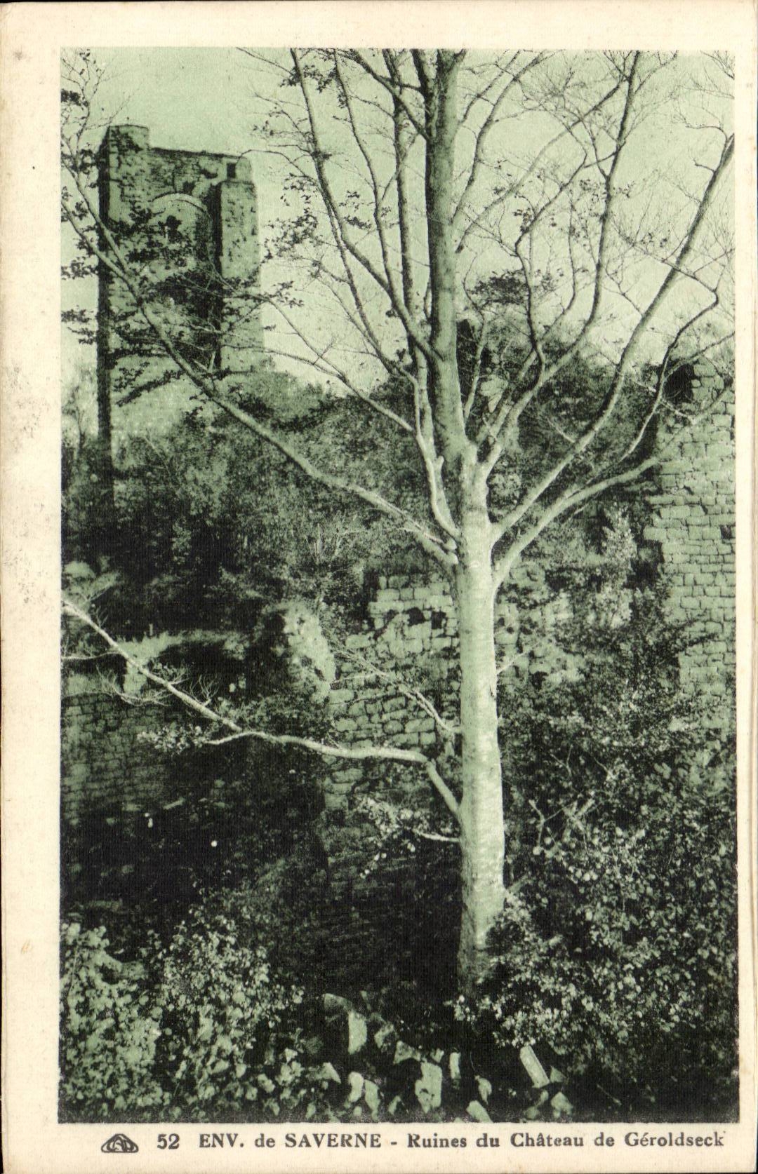 CPA Environs of Saverne Ruins castle of the castle of Geroldseck