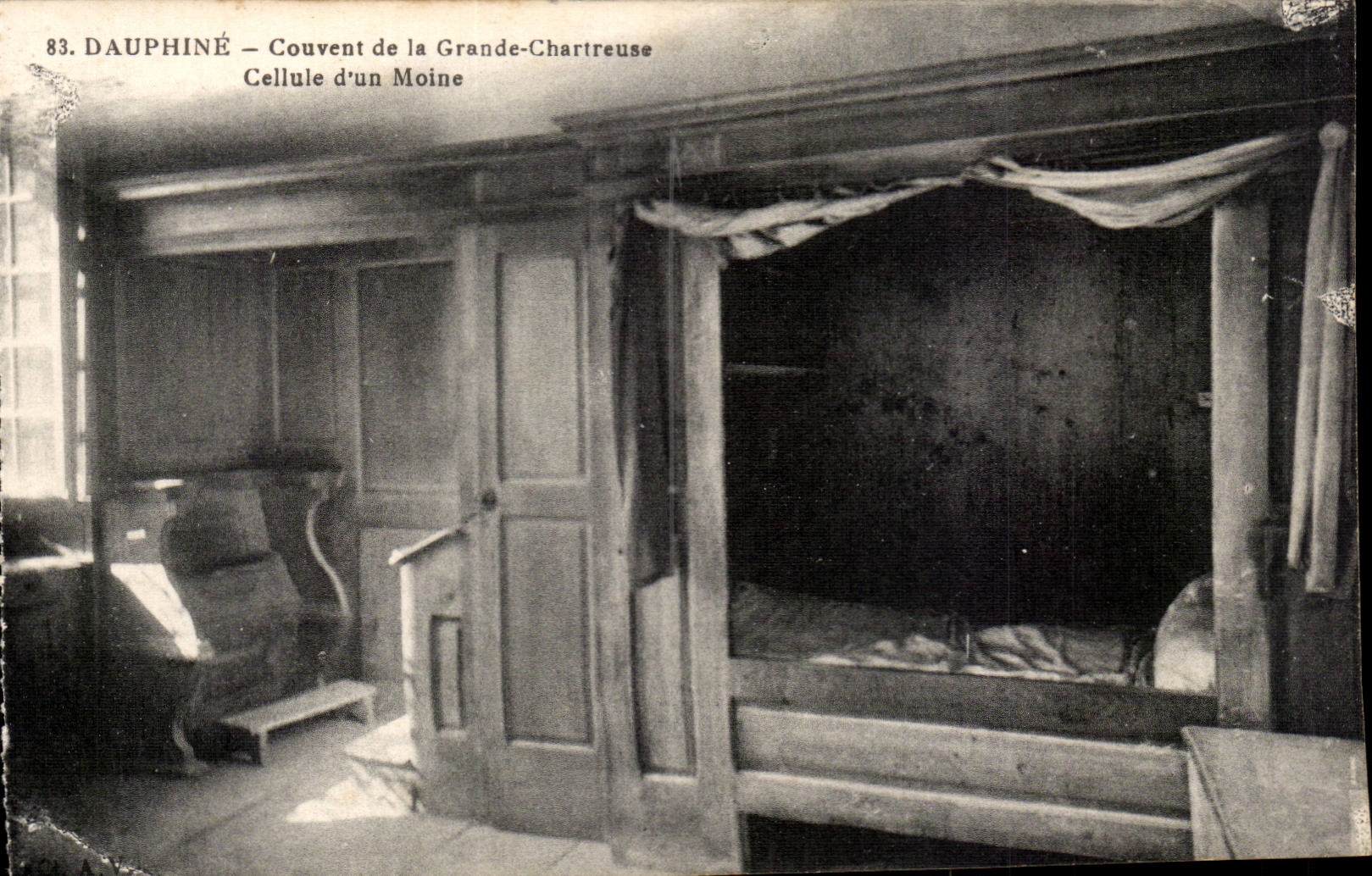 Dauphine CPA das Kloster der grossen chartreuse Zelle eines Monchs