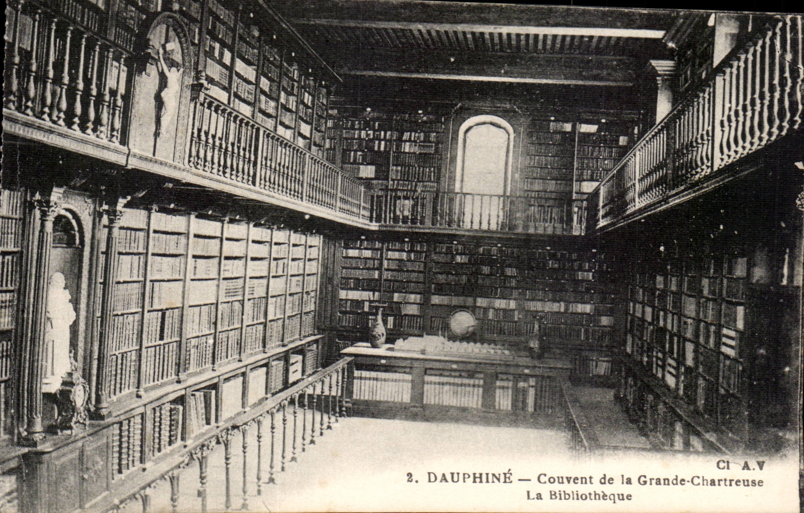 Dauphine CPA das Kloster der grossen chartreuse Bibliotheksbibliothek