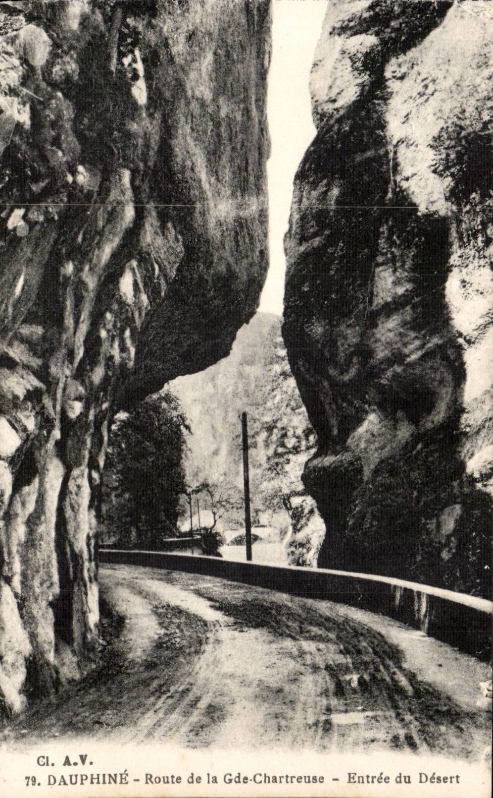 Chartreuse Strasse Dauphine-CPA des Gde Eingangs der Wuste