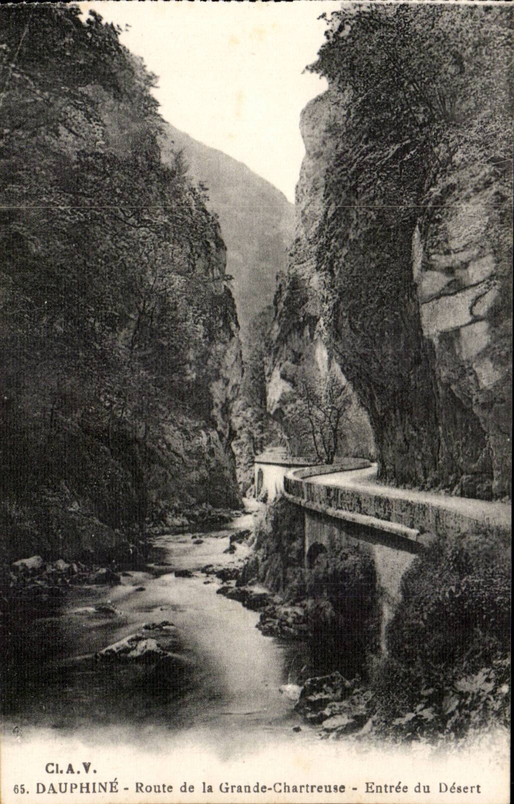 Chartreuse Strasse Dauphine-CPA des Gde Eingangs der Wuste