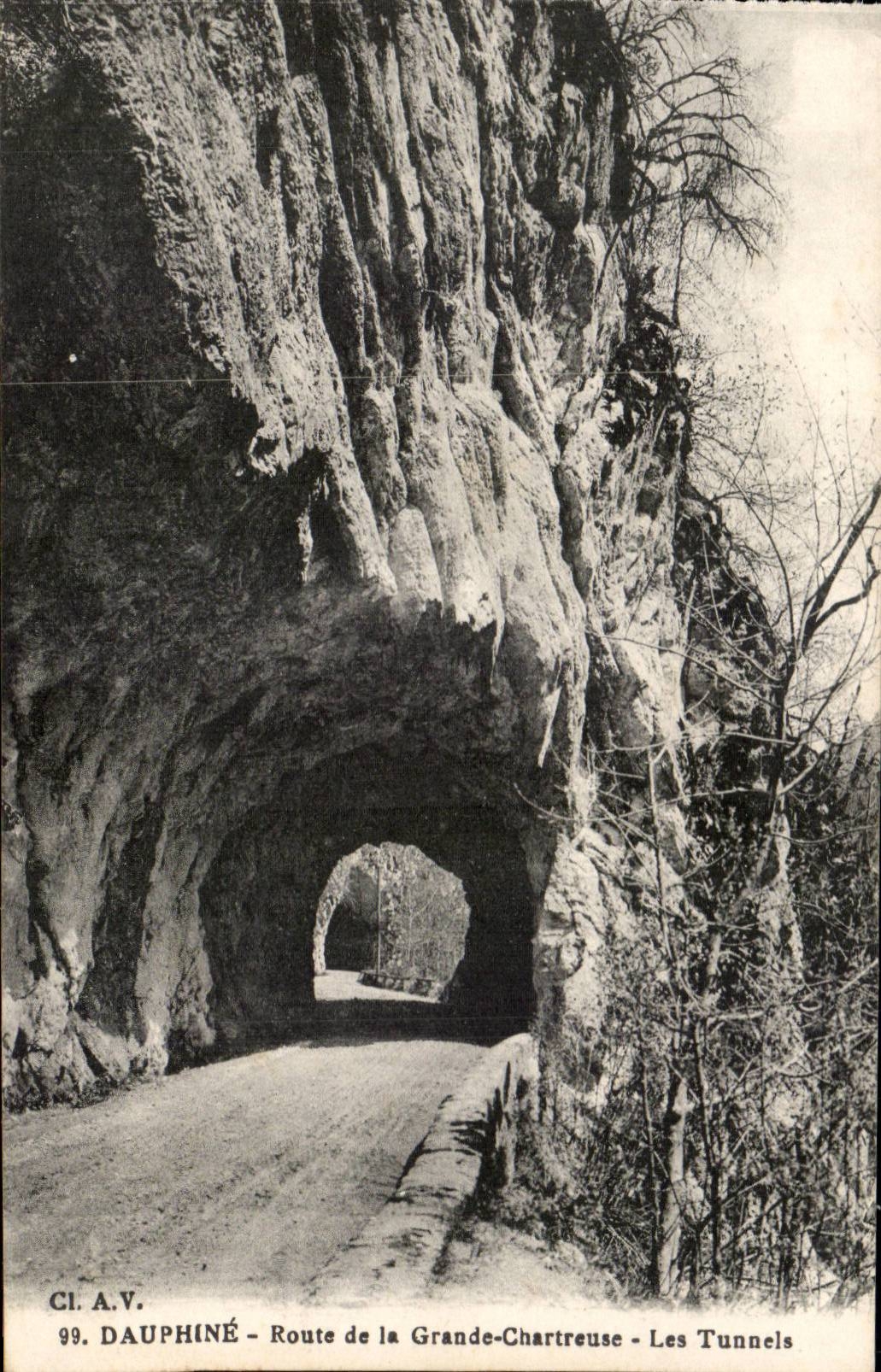 Chartreuse Strasse Dauphine-CPA der Gde Tunnels