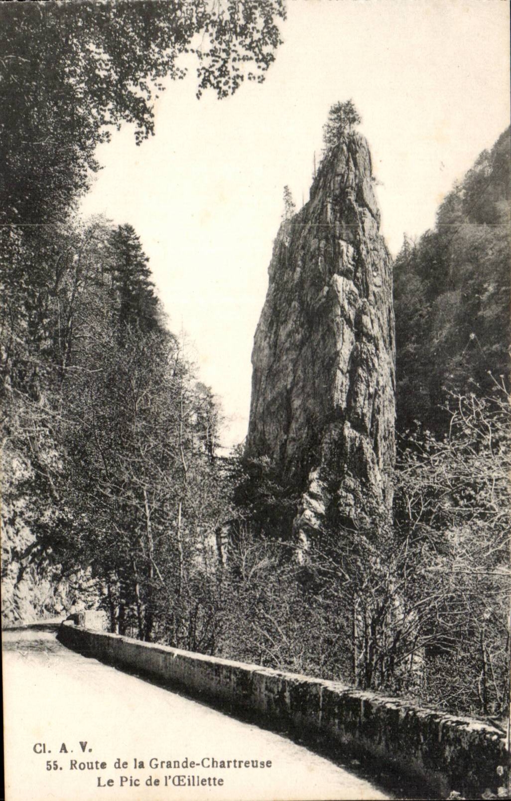 Chartreuse Strasse Dauphine-CPA von Gde die Spitze der olmohnblume