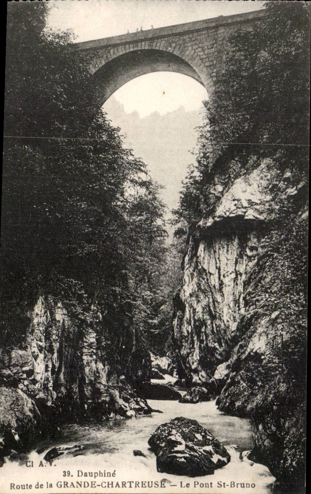 Chartreuse Strasse Dauphine-CPA von Gde die Brucke Str Bruno