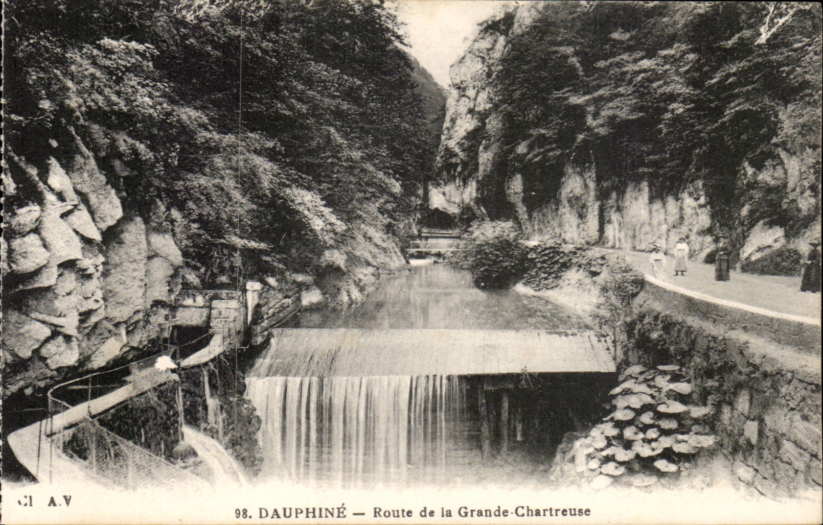 Chartreuse Strasse Dauphine-CPA von Gde