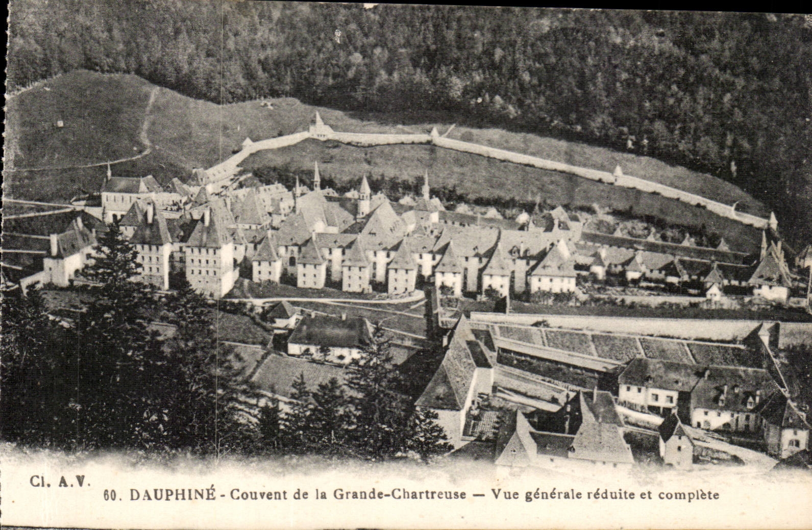 Brut-grosse chartreuse Ansicht Dauphine-CPA und schliessen ein ab