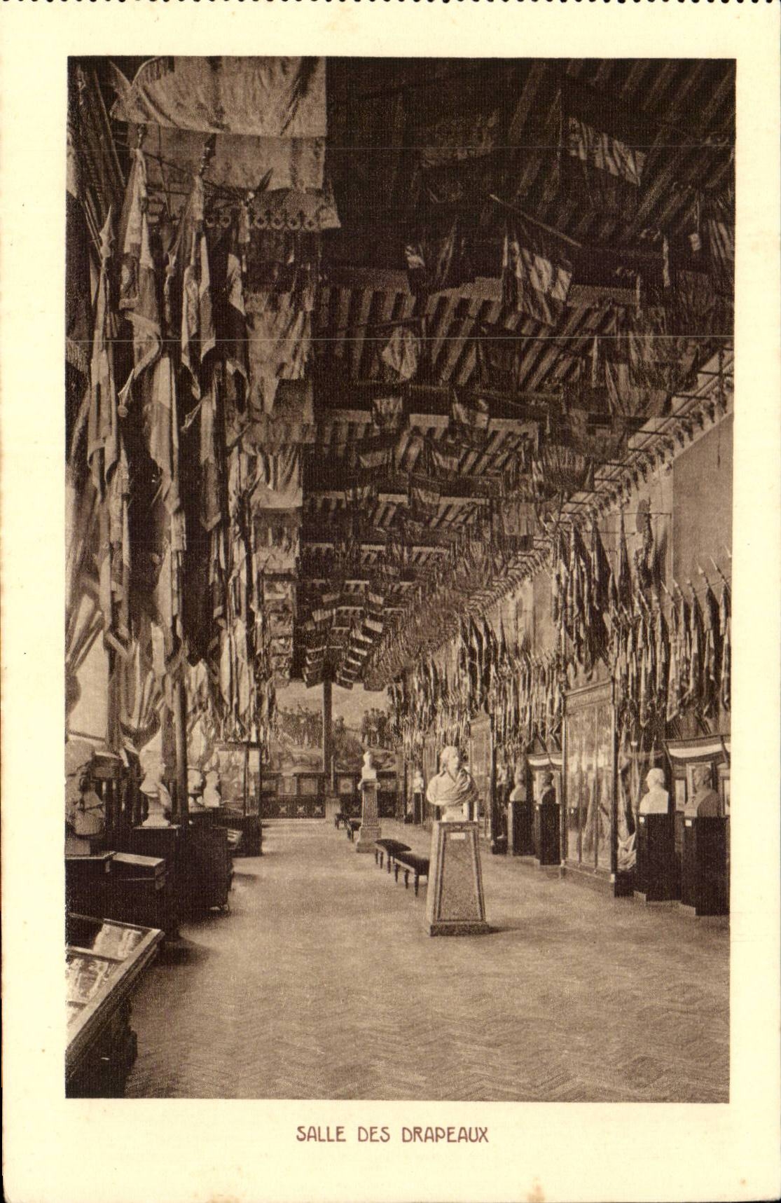 CPA Room of the flags (militaria)