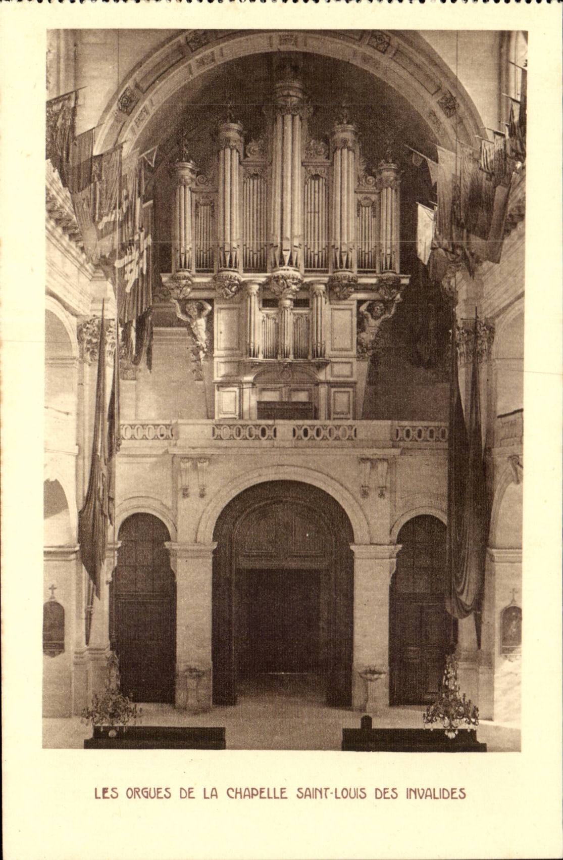 CPA organ of the vault of Invalides