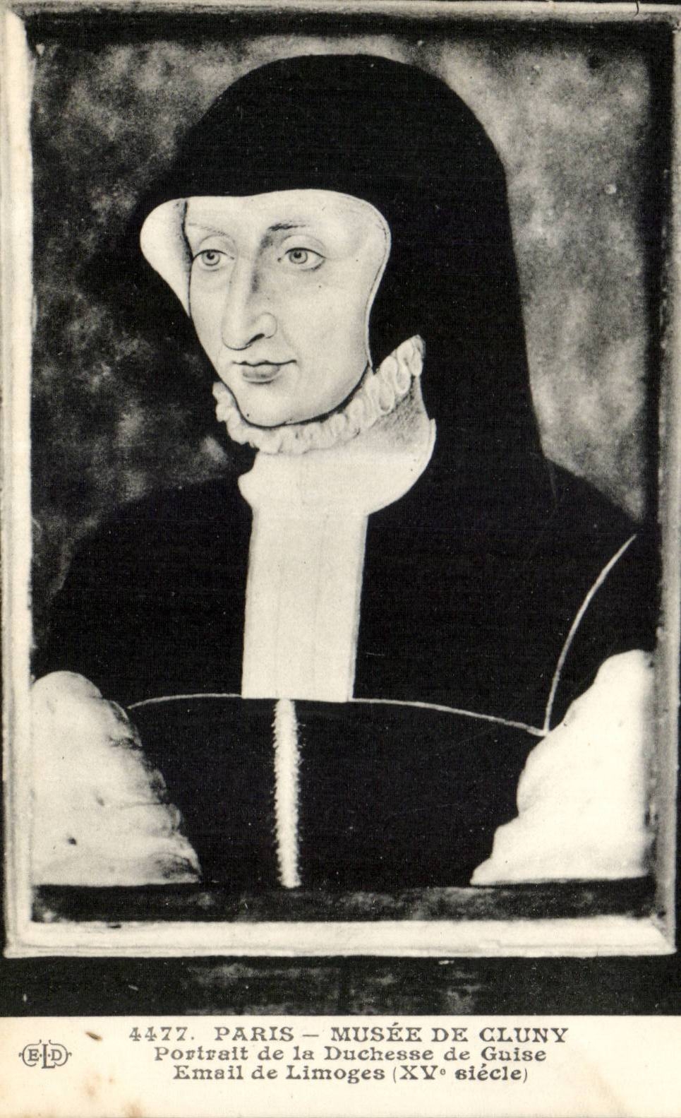 Paris CPA Museum of Cluny Portrait of the duchess of Own way email of Limoges