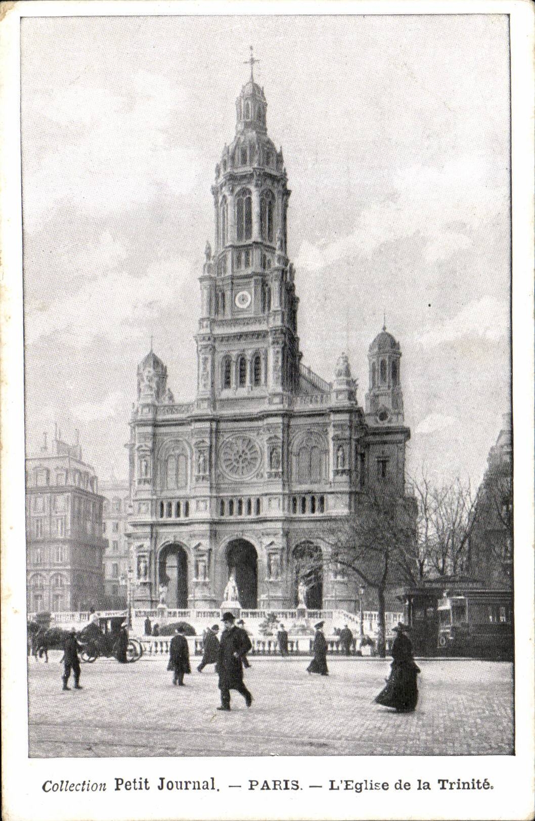 Paris CPA L'eglise de la Trinite