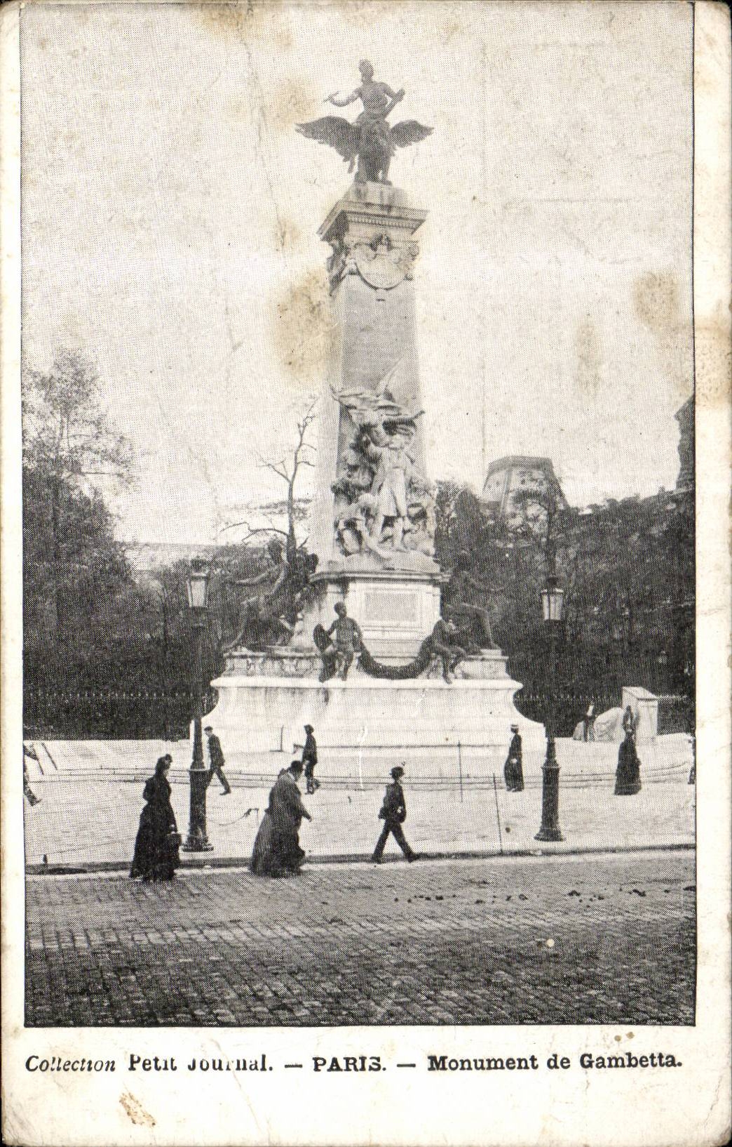 Paris CPA Monument of Gambetta
