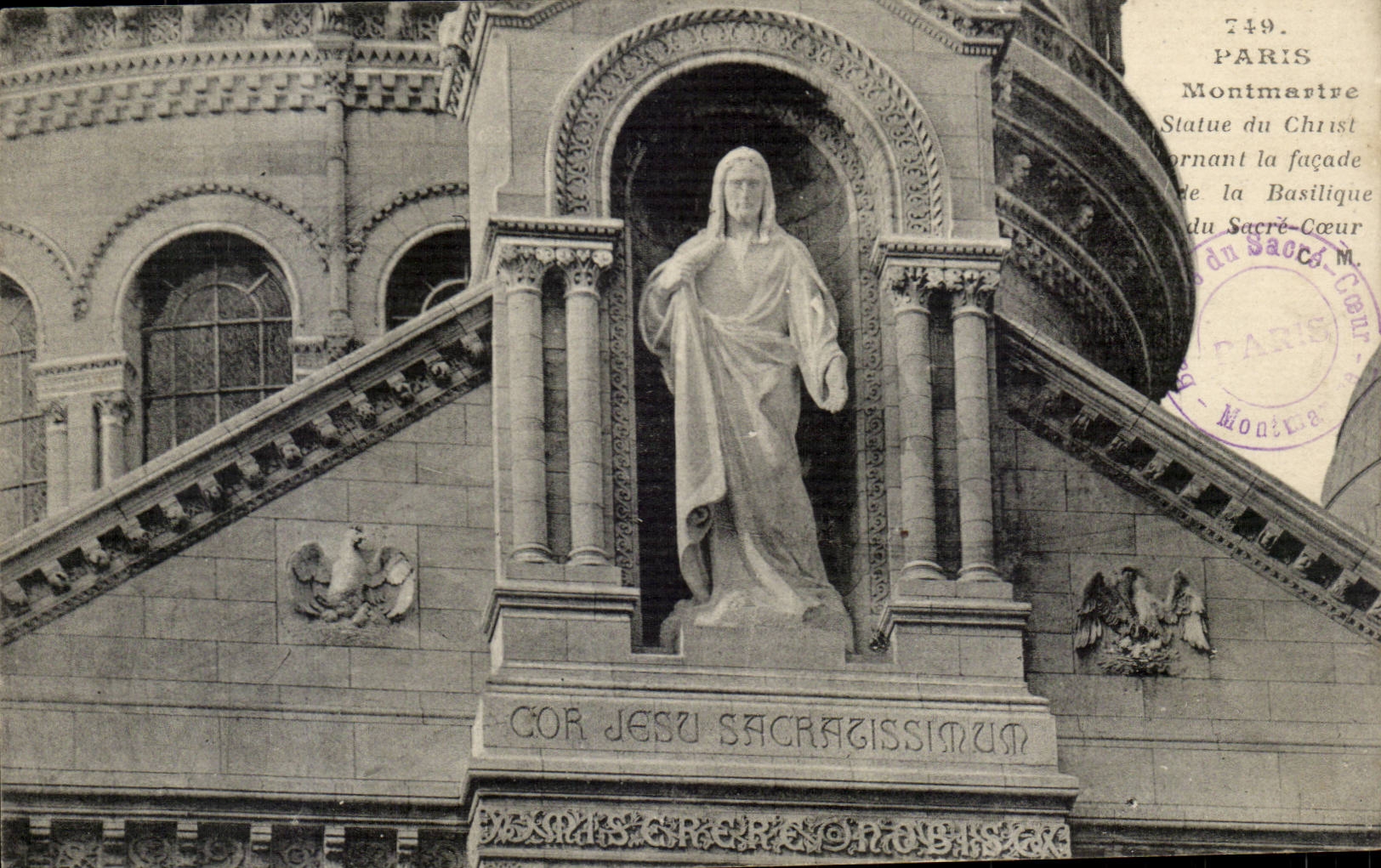 Paris CPA Montmartre Statue du Christ